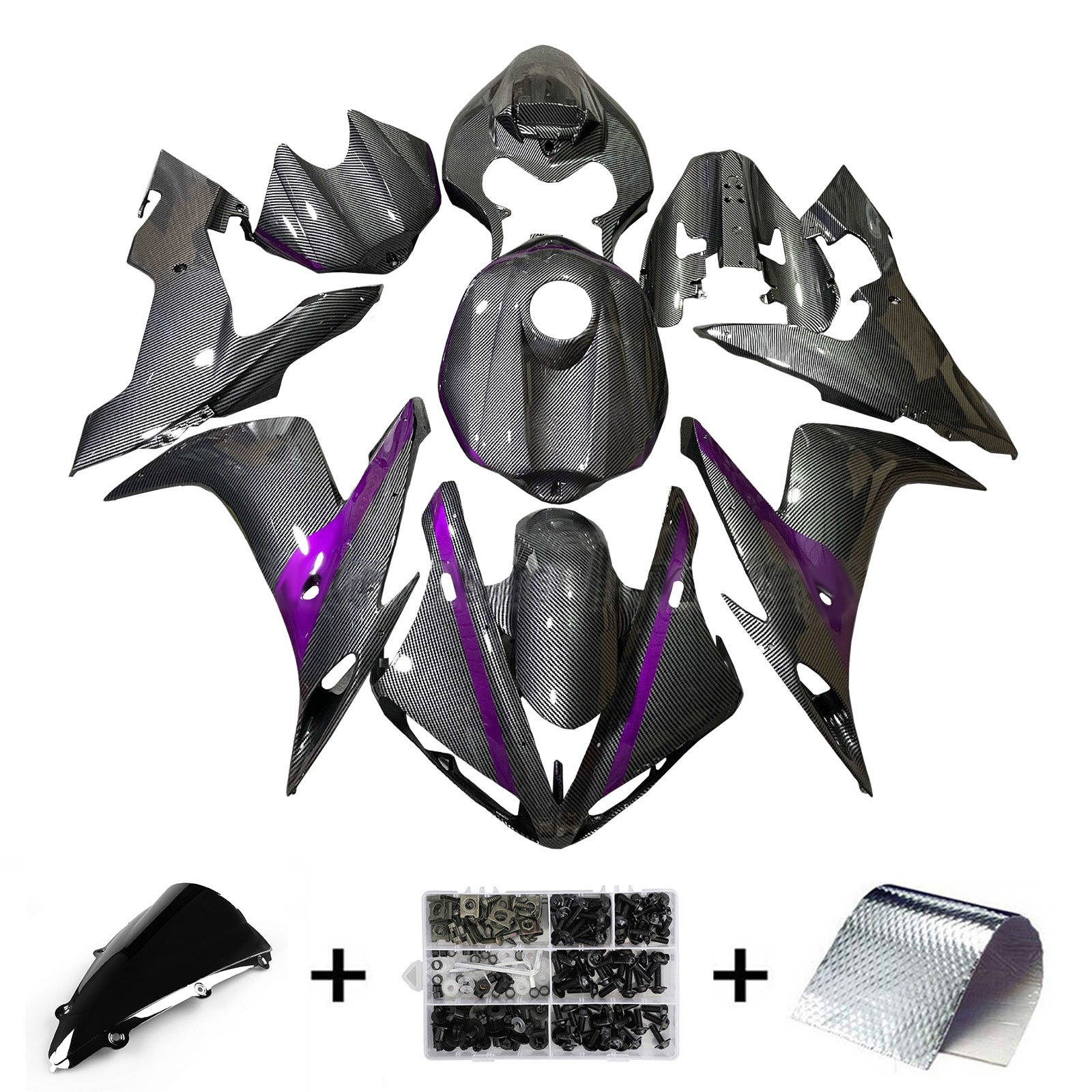 Injection Fairing Kit Bodywork Plastic ABS For Yamaha YZFR1 YZF-R1 2004-2006