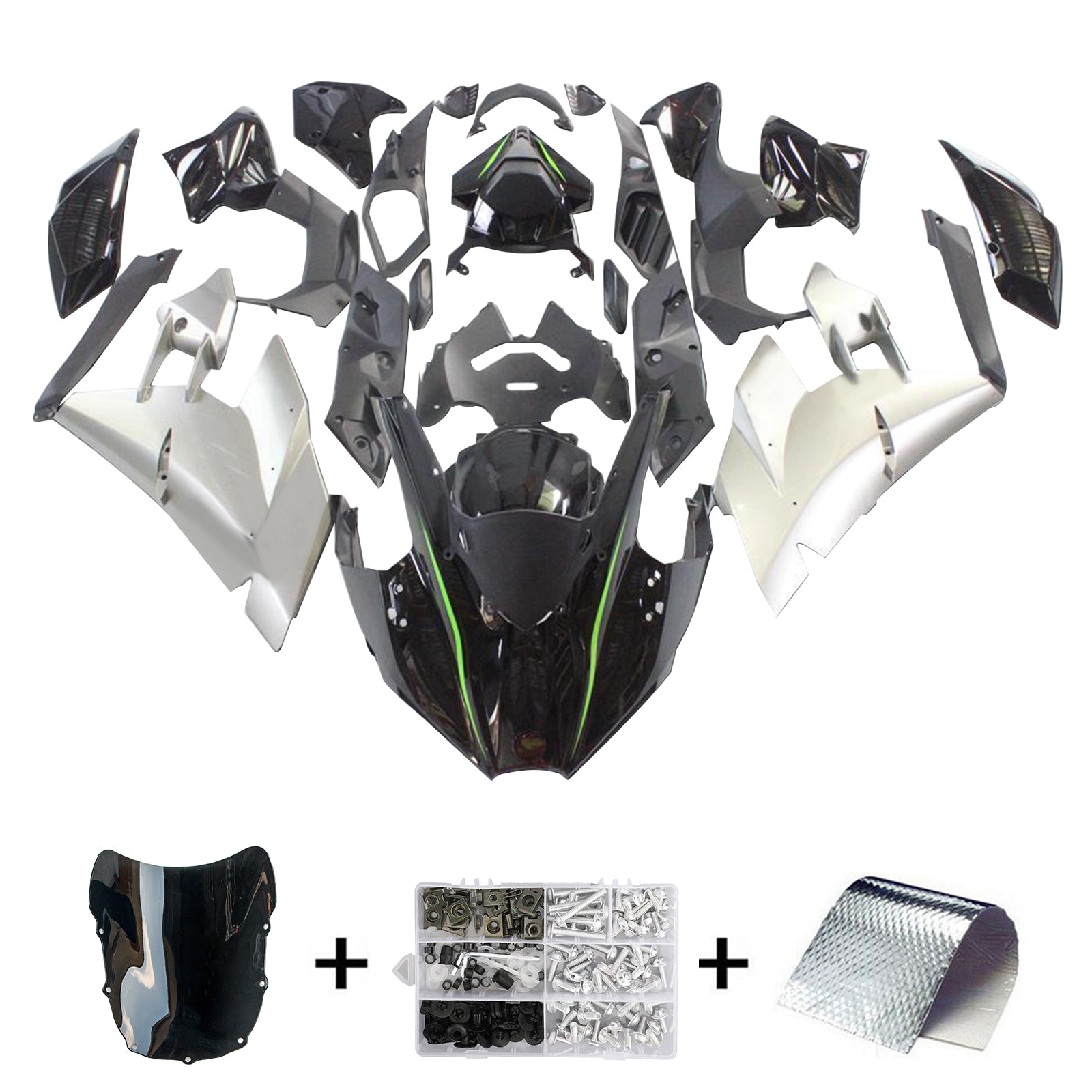 Kit de carénage d'injection Kawasaki Ninja H2 2015-2022 carrosserie ABS