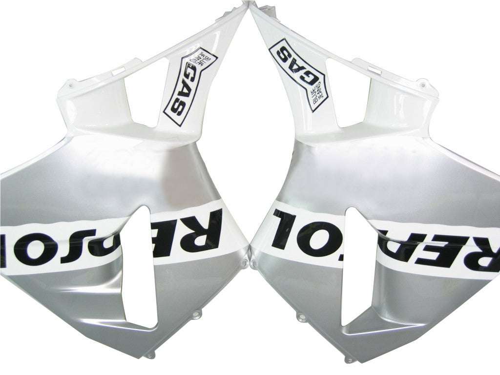 2005-2006 Honda CBR600RR Blanc et Argent Carénages Repsol Racing Générique