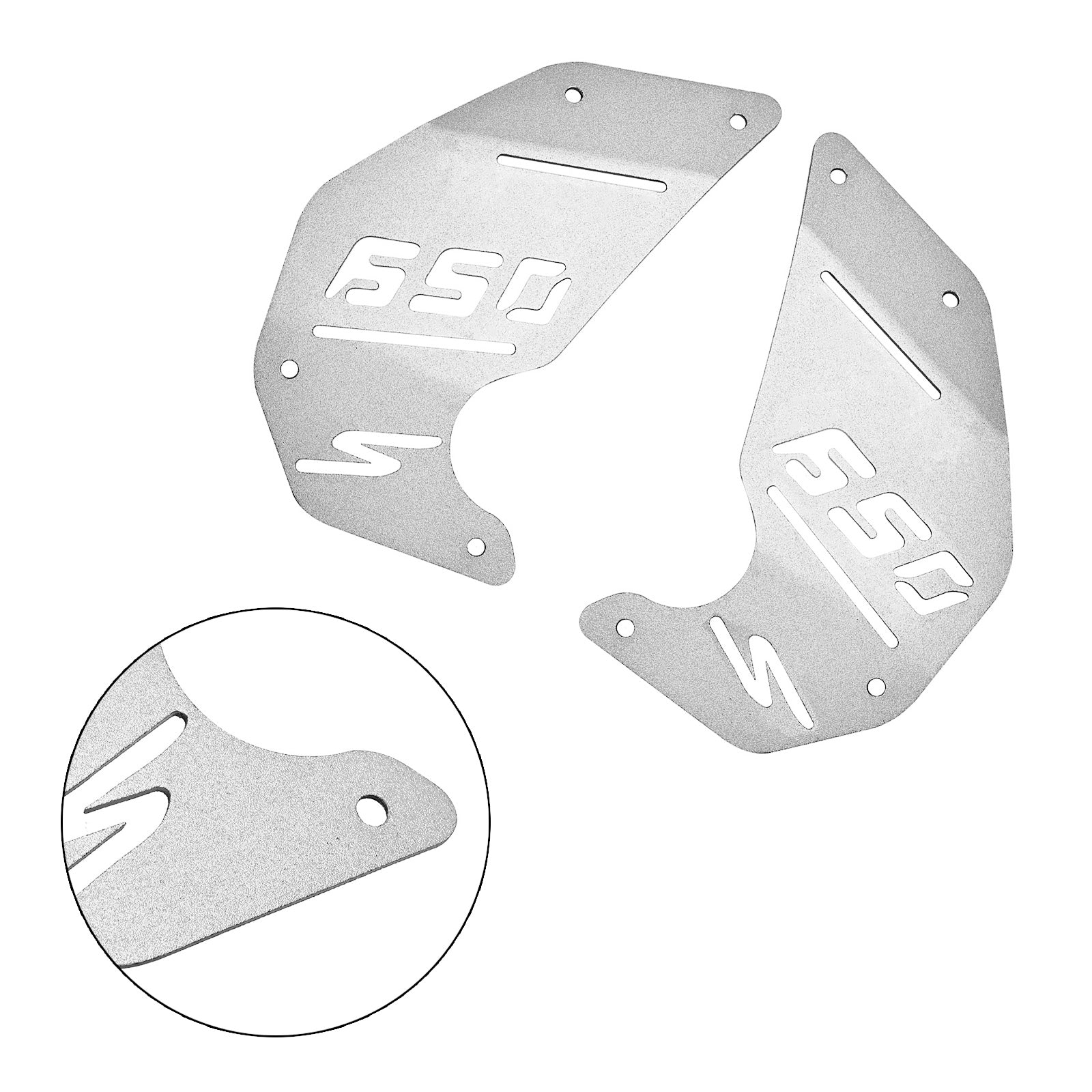 Motorkapplaat Zijpaneel Zilver Voor Kawasaki Vulcan S En Vn650 15-22 Cafe