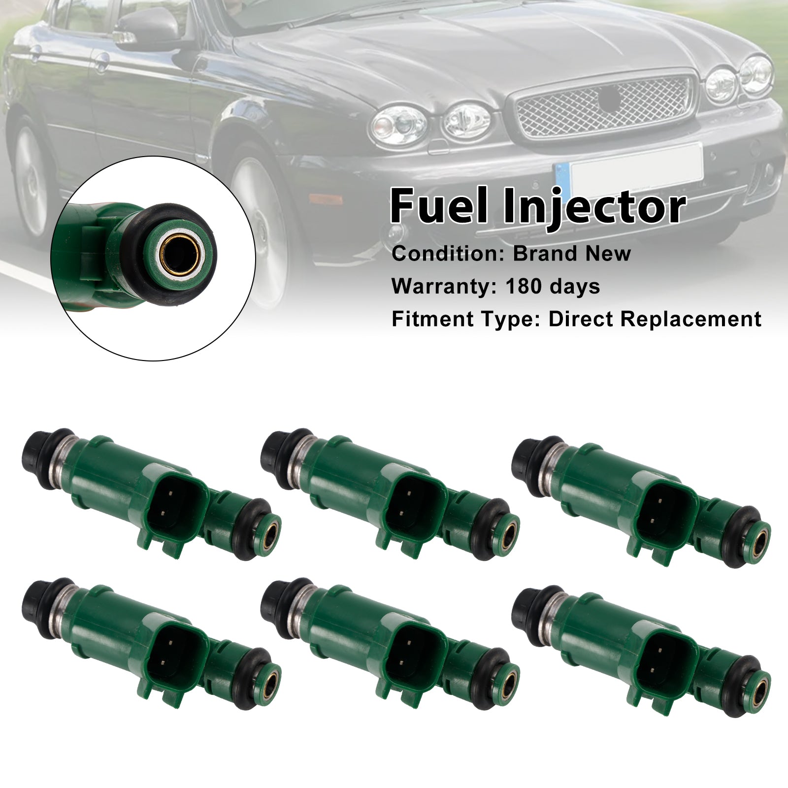 2002-2008 Jaguar X-Type 3.0L V6 2.5L 6ST Bränsleinsprutare 1X43-AB 1955004011