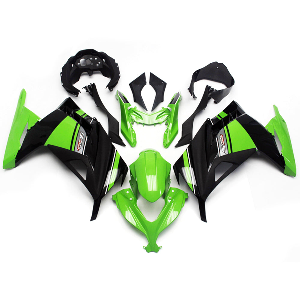 2013-2024 Kawasaki Ex 300/Ninja 300 Kit de carénage injection Bodywork Abs en plastique