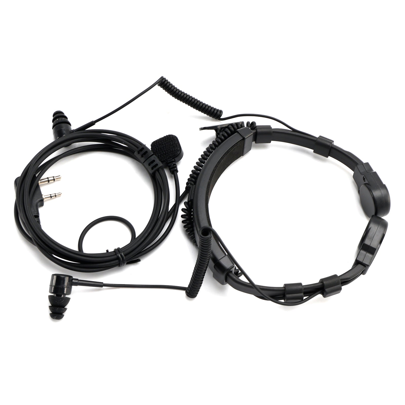 K-Head Télescopique Gorge Vibration Micro Casque pour TK-208 TK-220 TH-D7 TH-F6