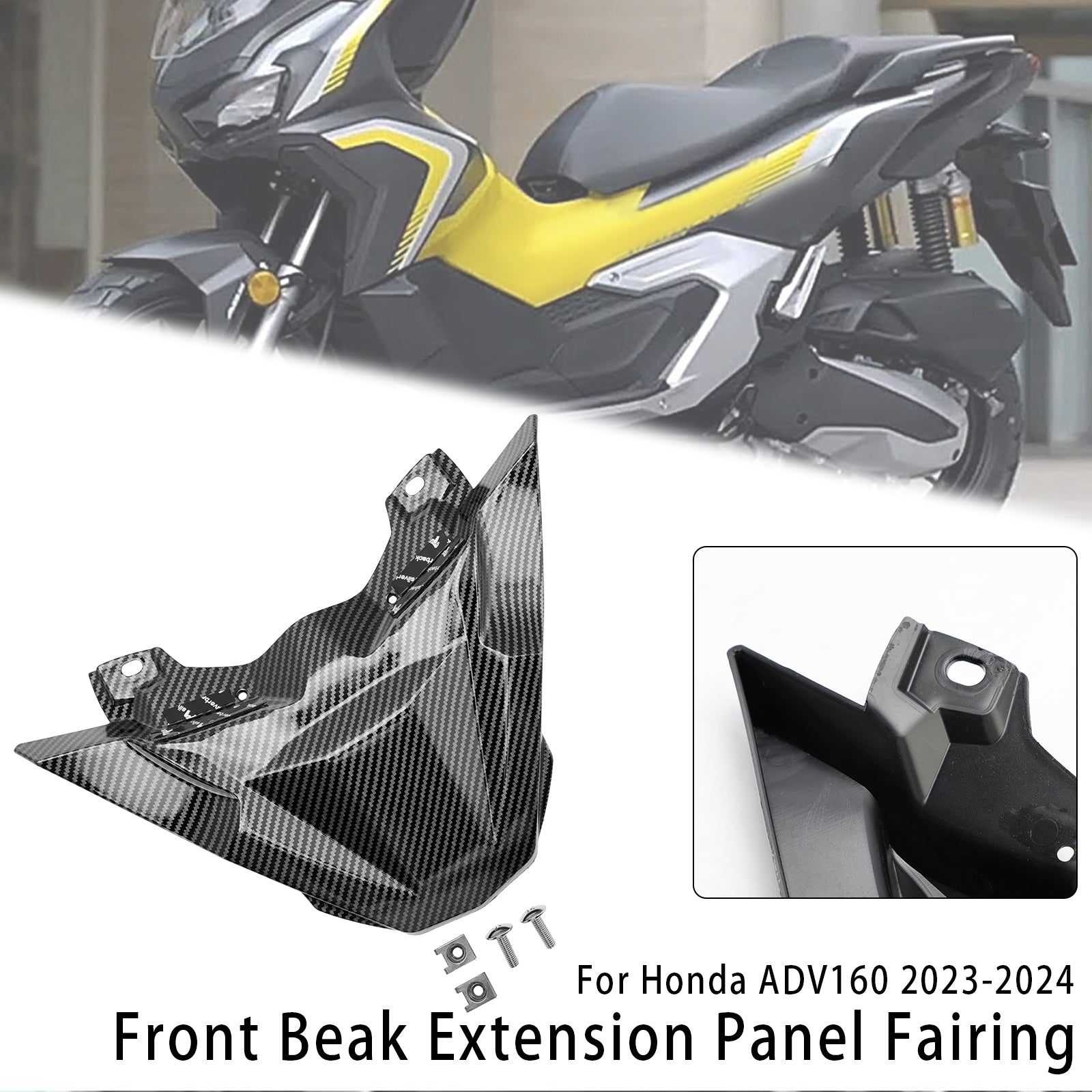 Front Beak Extension Nose Panel Fairing For Honda ADV 160 2023-2024