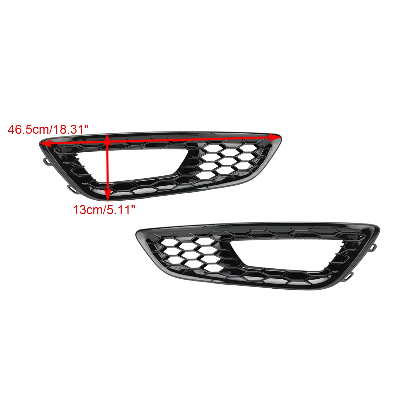 2015-2018 Ford Focus 2PCS Front Bumper Fog Light Lamp Cover Bezel Grille F1EZ15266D