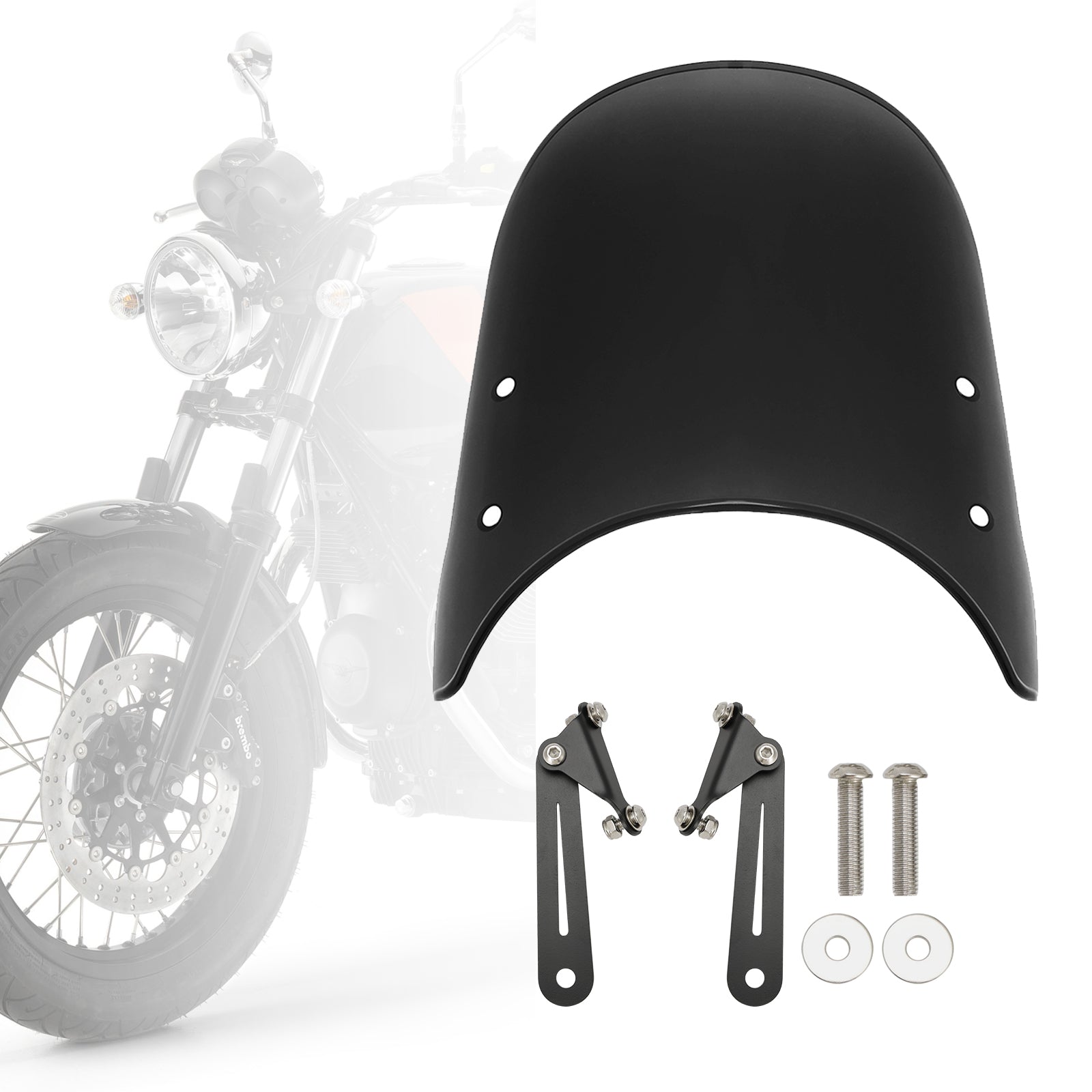 Voorruit Voorruit geschikt voor Scrambler 1200 XC XE 19-23 Street Twin 900 16-23