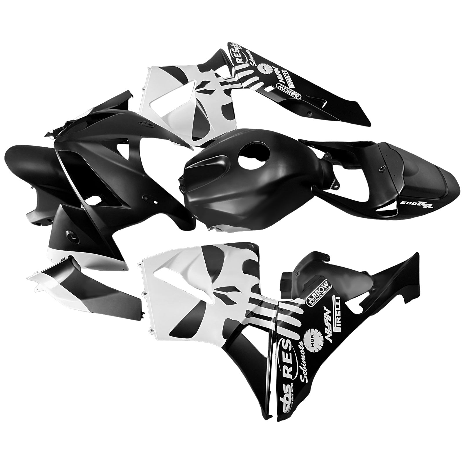 Injektionsmässa Kit Bodywork Plastic ABS för Honda CBR600RR 2005-2006 F5