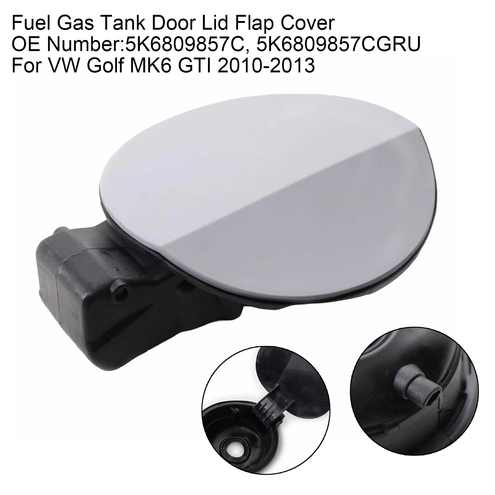 Brandstof Gas Tank Filler Deur Deksel Cover 5K6809857C Voor VW GTI Golf MK6 10-13