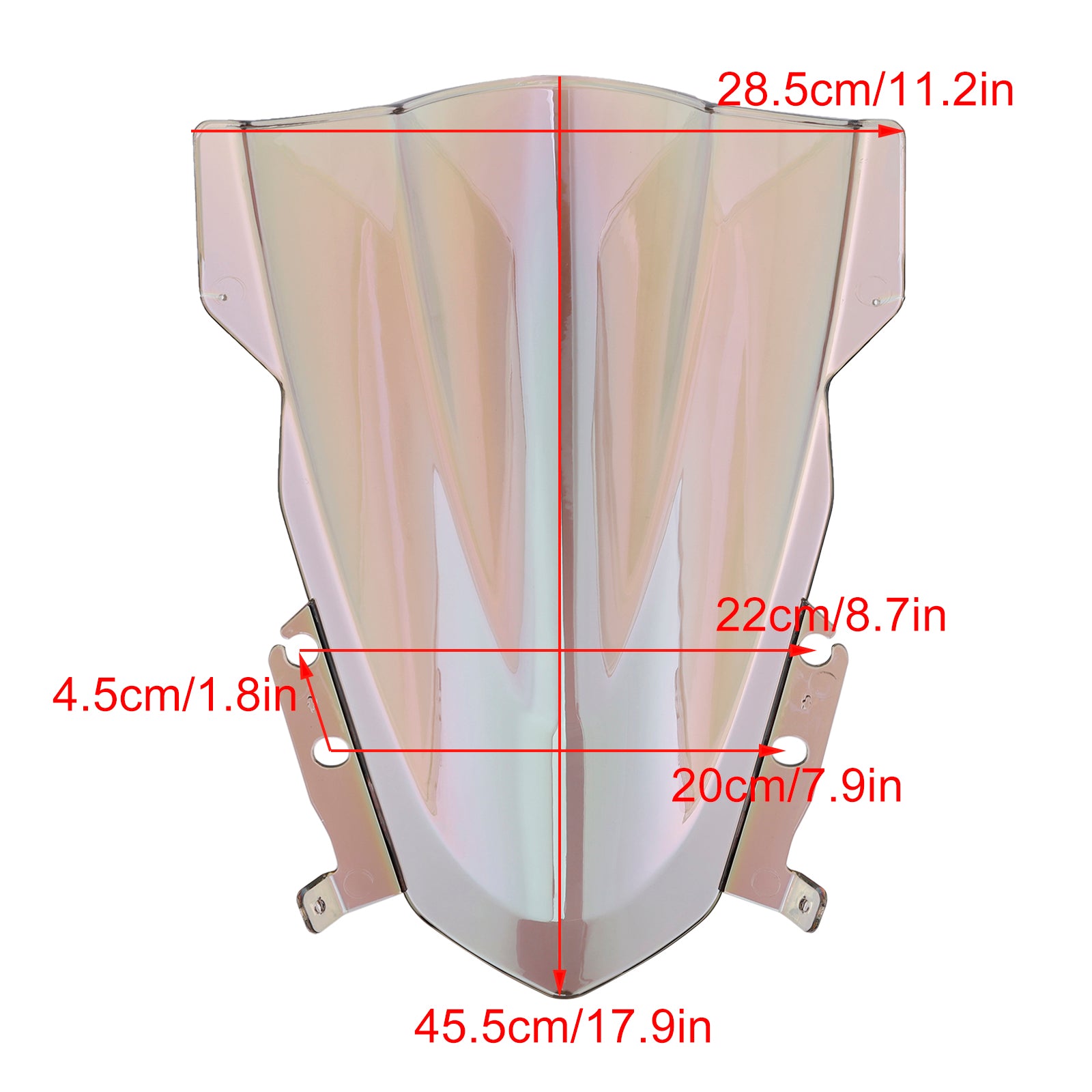 2024-2025 Daytona 660 Motorcykel vindrutan vindruta