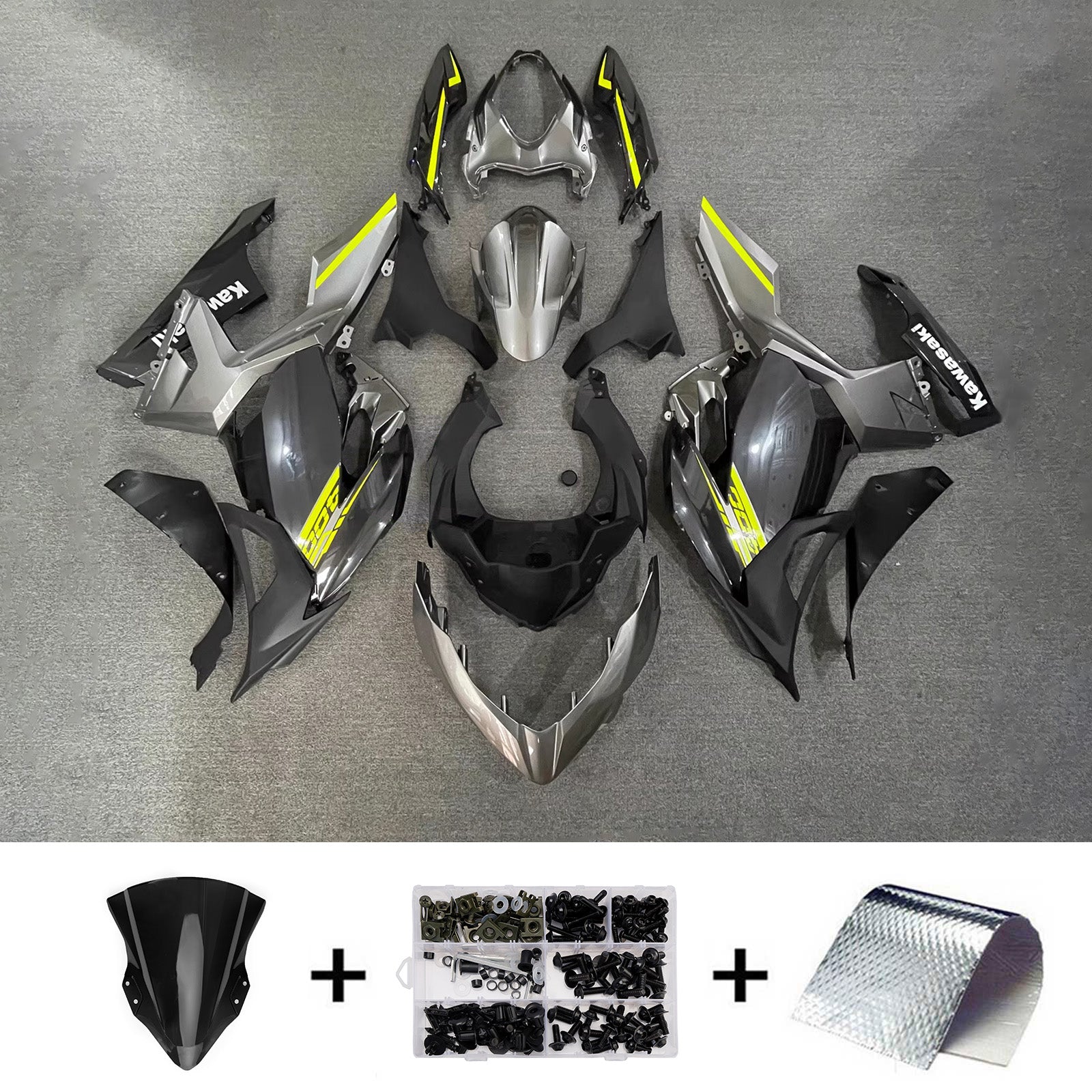 Kit carena iniezione carrozzeria in plastica ABS adatta per Kawasaki EX400 Ninja400 2018-2024