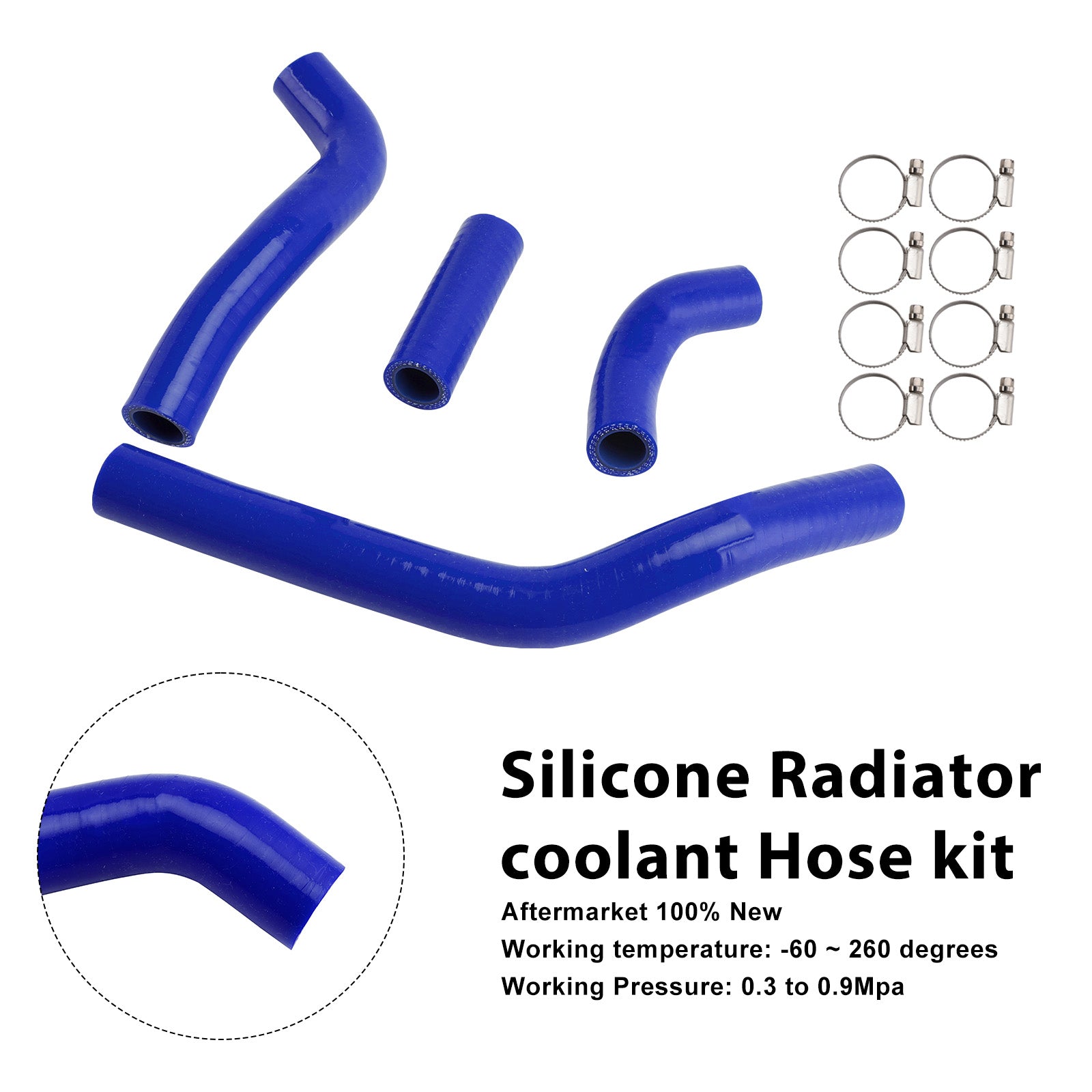 Silicone Radiator coolant Hose kit Fit For Honda CRF450R RX RWE 21-25