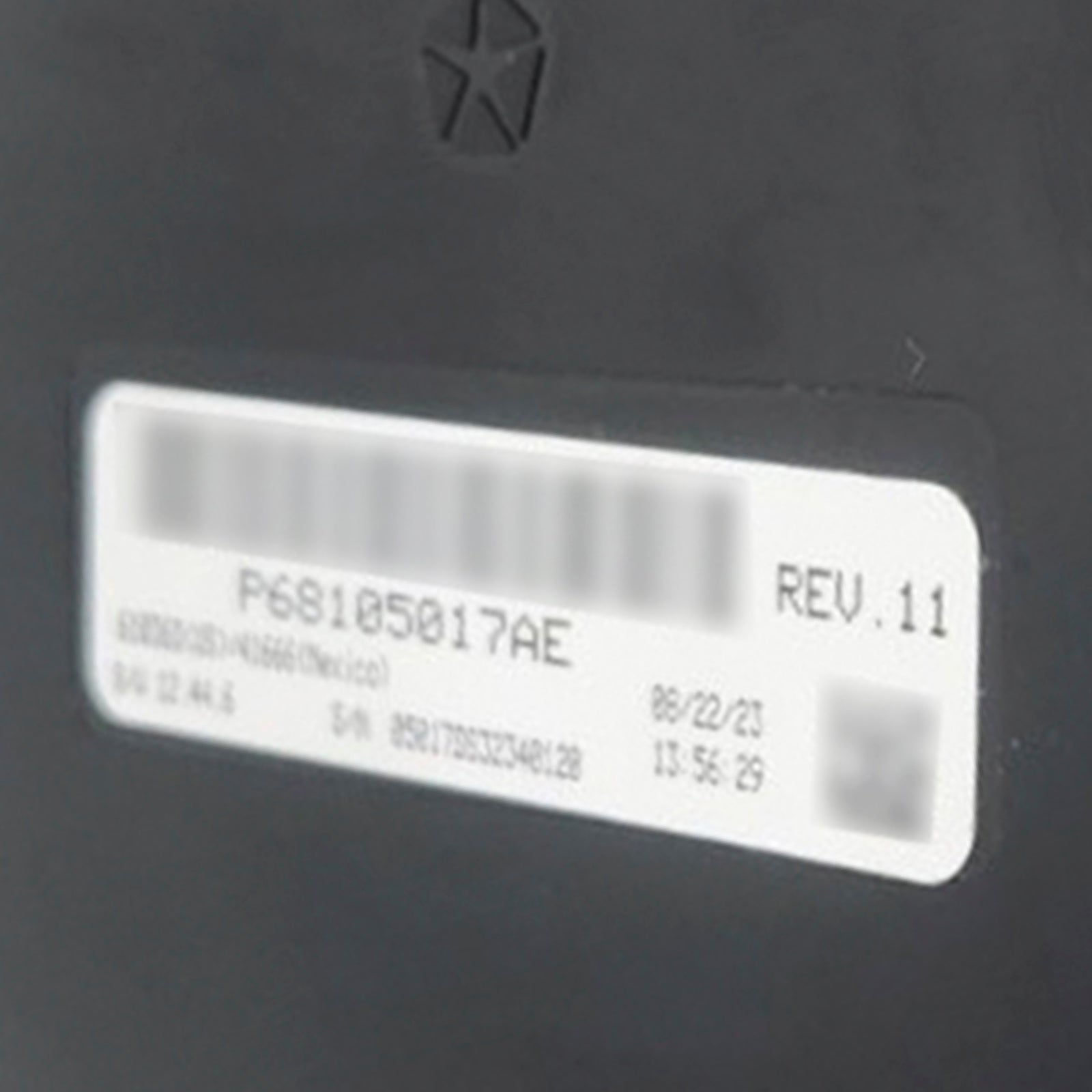 2013-2014 RAM 1500 2500 3500 4500 5500 Módulo de controle do aquecedor A/C 68105017AE
