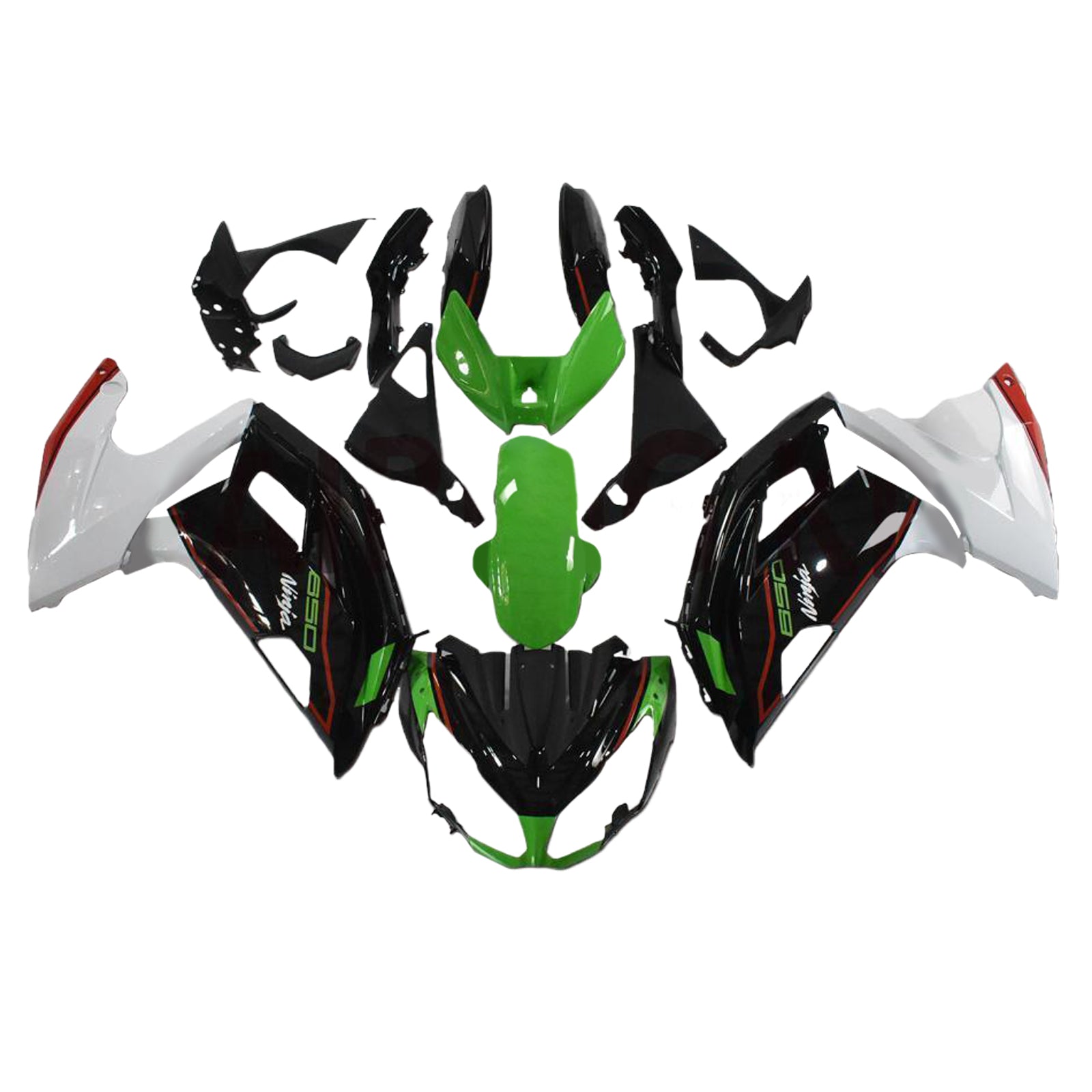 2012-2016 Kawasaki ER6F/Ninja650 Injection Fairing Kit Bodywork Plastic ABS