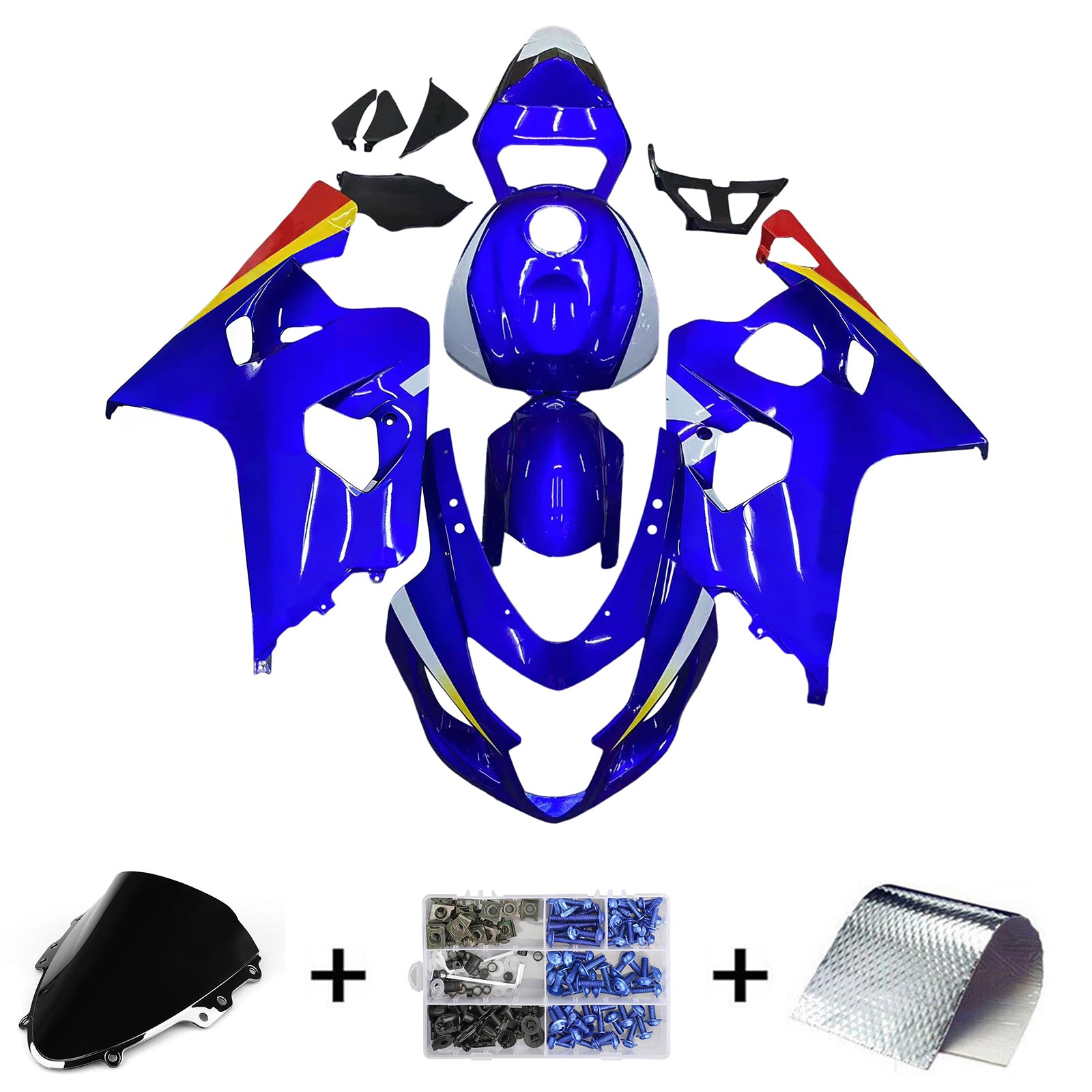 Injection Fairing Kit Bodywork Plastic ABS For Suzuki GSXR 600/750 2004-2005 K4