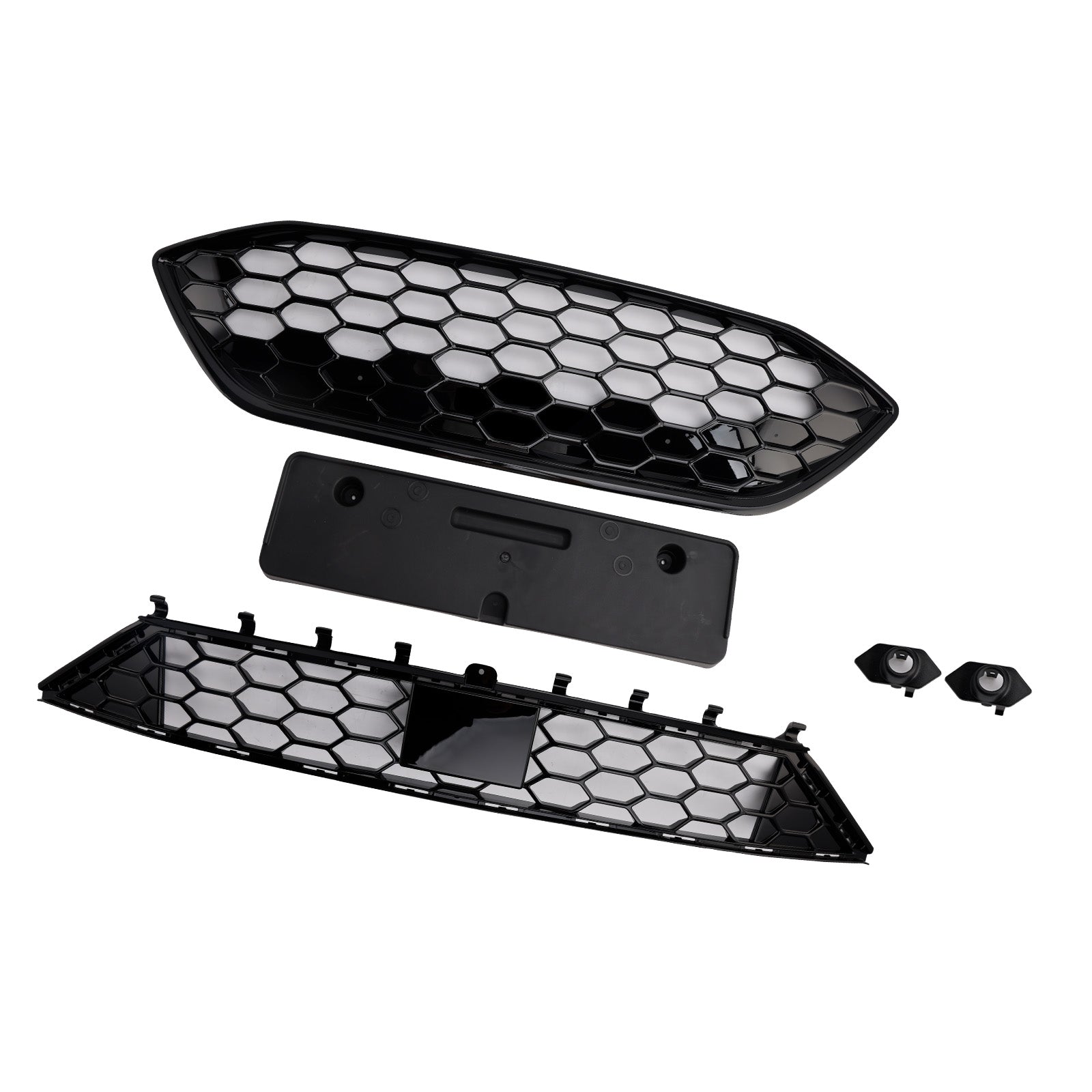 2018-2021 Ford Focus ST + ST LINE MK4 BULLAGE FRANT GRILL BLACK