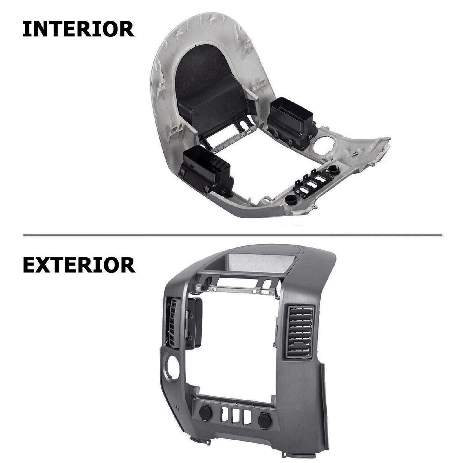 Center Dash Radio Bezel Instrument Panel For Nissan Titan Armada 2004-2006