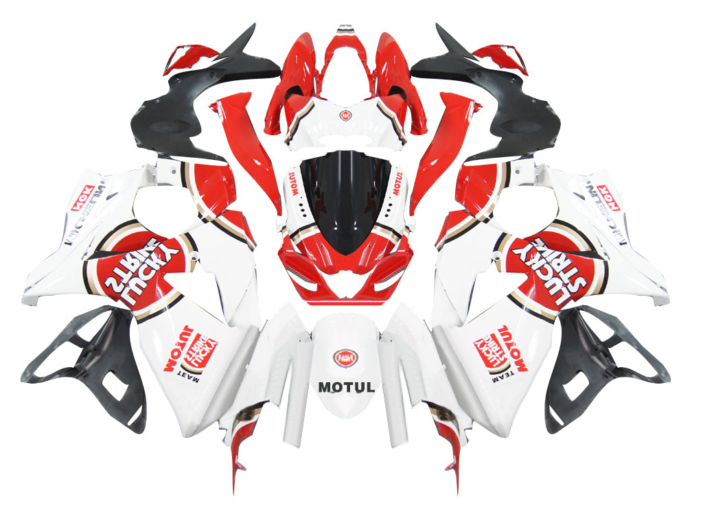 2009-2016 Suzuki GSXR 1000 White & Red Lucky Strike Racing Fairings Generic