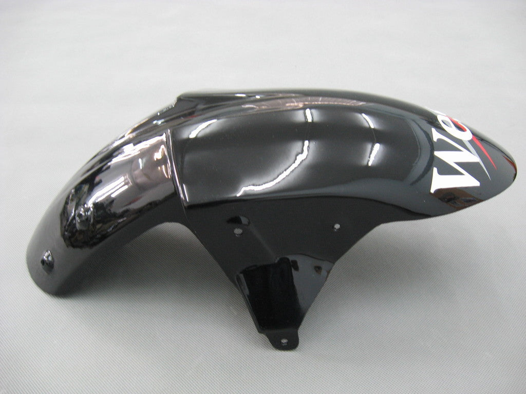 2006-2007 Kawasaki ZX 10R Carénages Amotopart Noir Blanc West Racing Customs Carénage