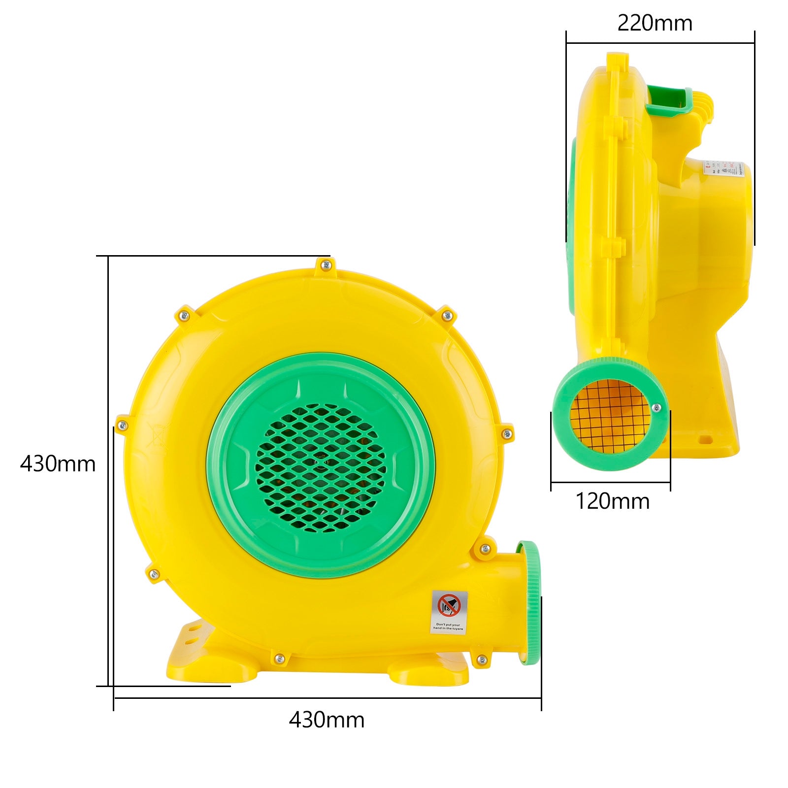 750 Watt Opblaasbaar Bounce House Waterglijbaan Luchtpomp Blower Fan Opblaasbaar kasteel