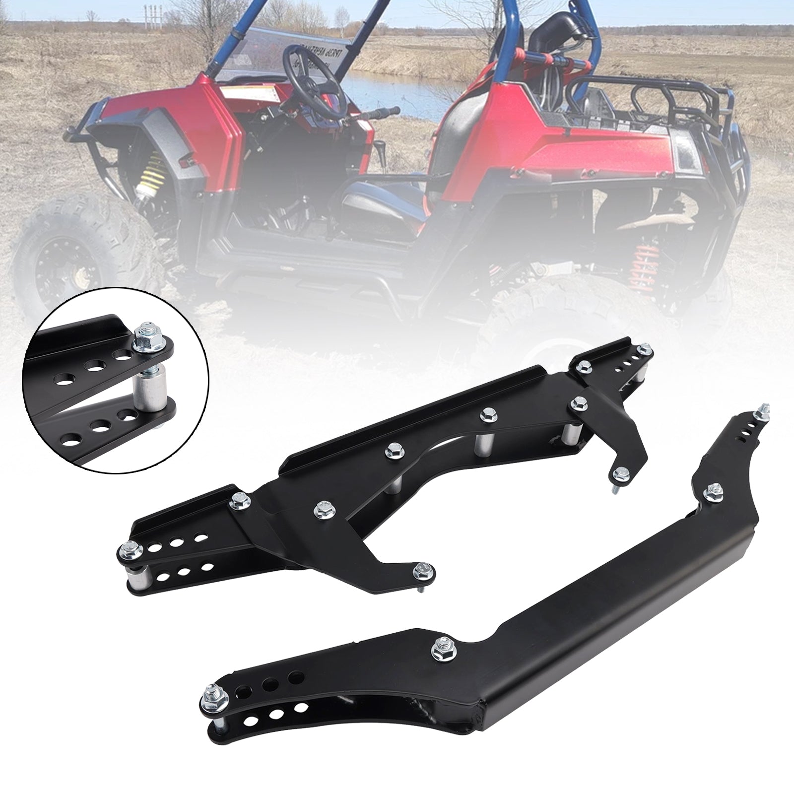 2 Inches Lifting Set Front & Rear Suspension For Polaris Rzr S 800 09-14 4 800