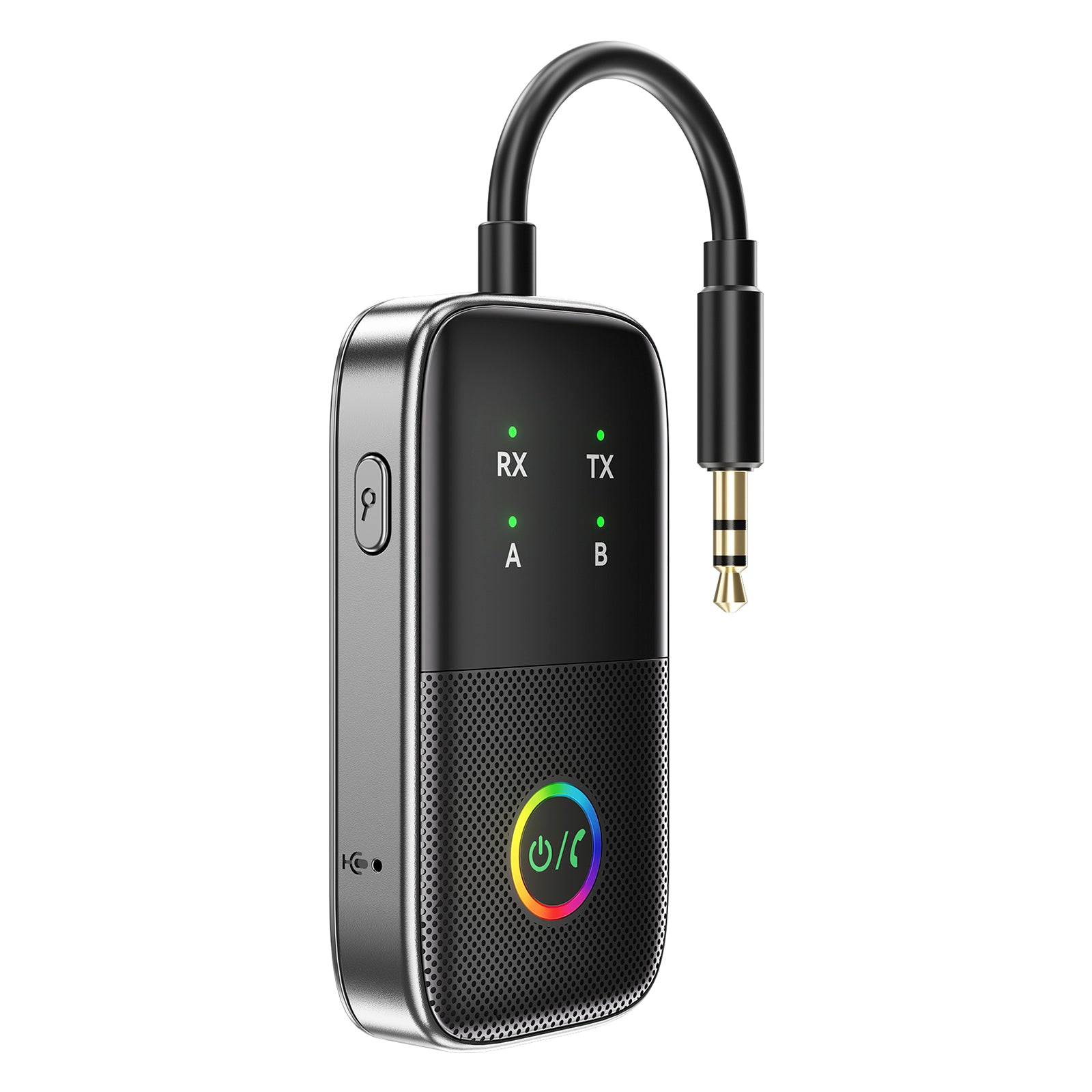 Transmisor receptor Bluetooth dos en uno AUX adaptador manos libres para coche dos a dos