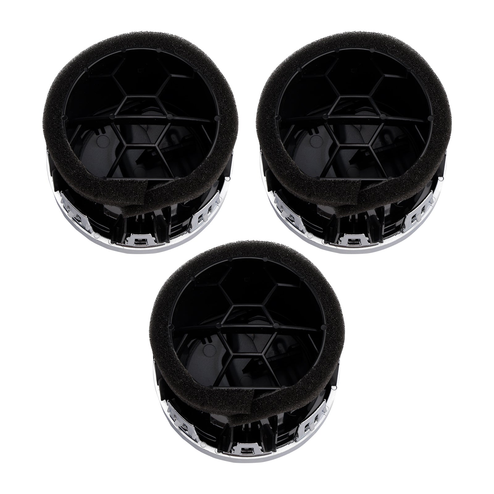 3x Center Dashboard A/C Air Vent Louvre FR3Z-19893-AE for Ford Mustang 2015-2022