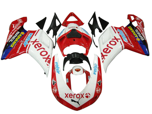 2007-2012 Ducati 1098/1198/848 Red Xerox Bodywork Fairing ABS Injection Mold 7# Generic