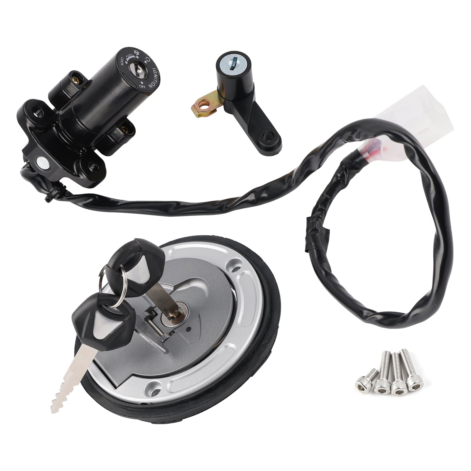 Ignition Barrel Seat Lock Fuel Cap Set For Yamaha MT03 MT-03 MT-25 202