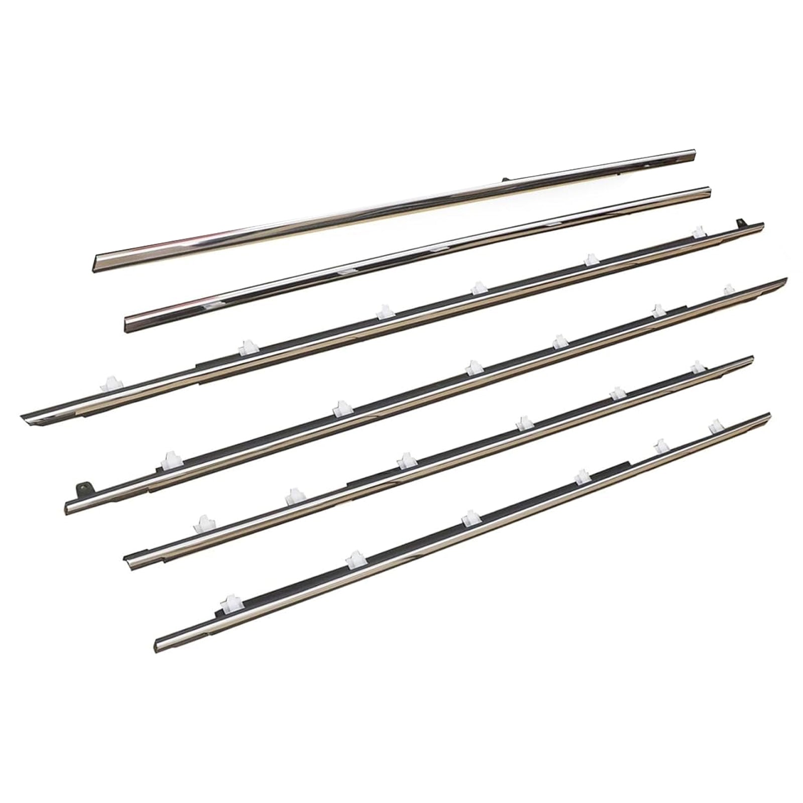 6PCS Door Belt Molding For Toyota Land Cruiser 80 Series 1991-1997