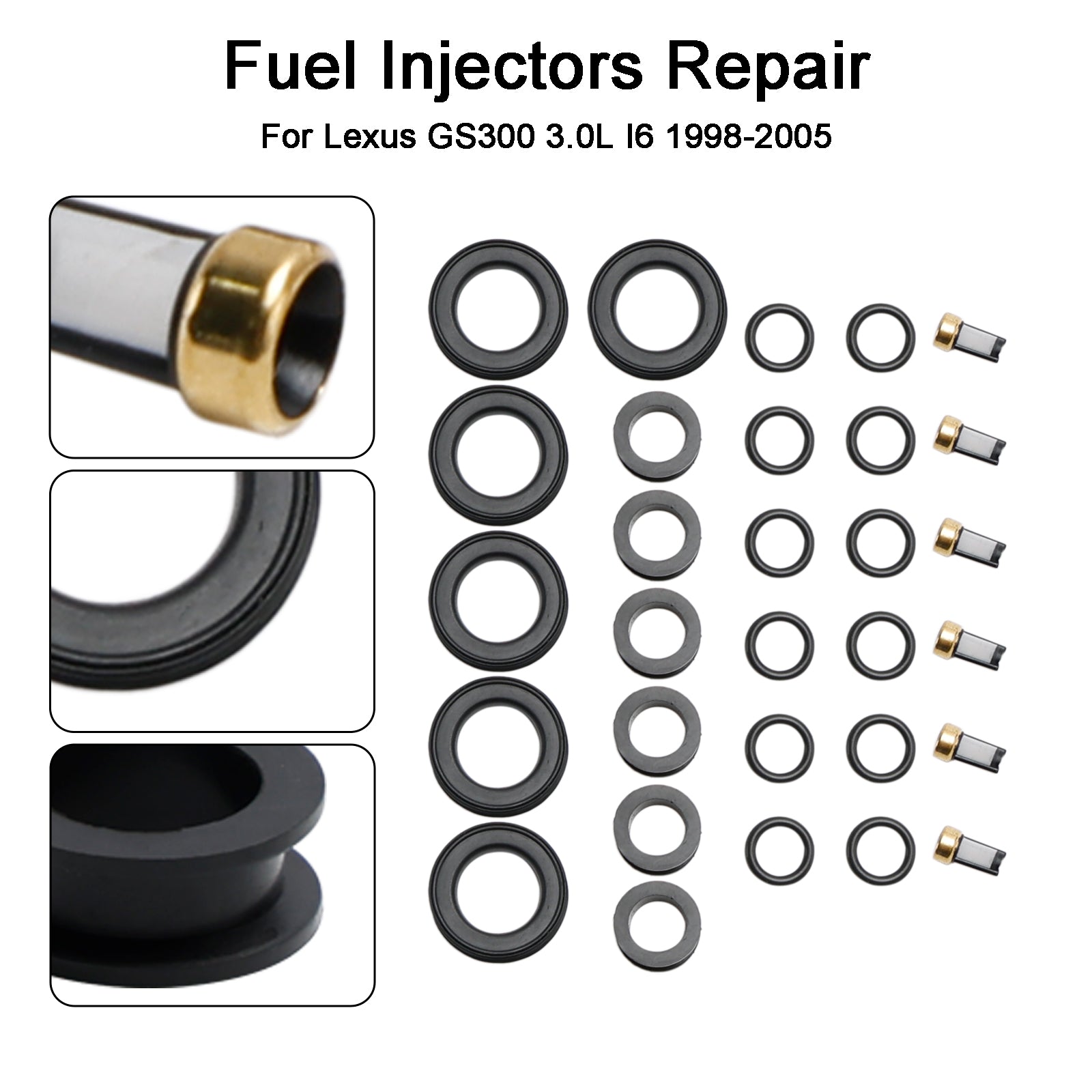 Fuel Injector Repair Kit Fit Toyota Supra Fit Lexus SC300 IS300 3.0 98-05