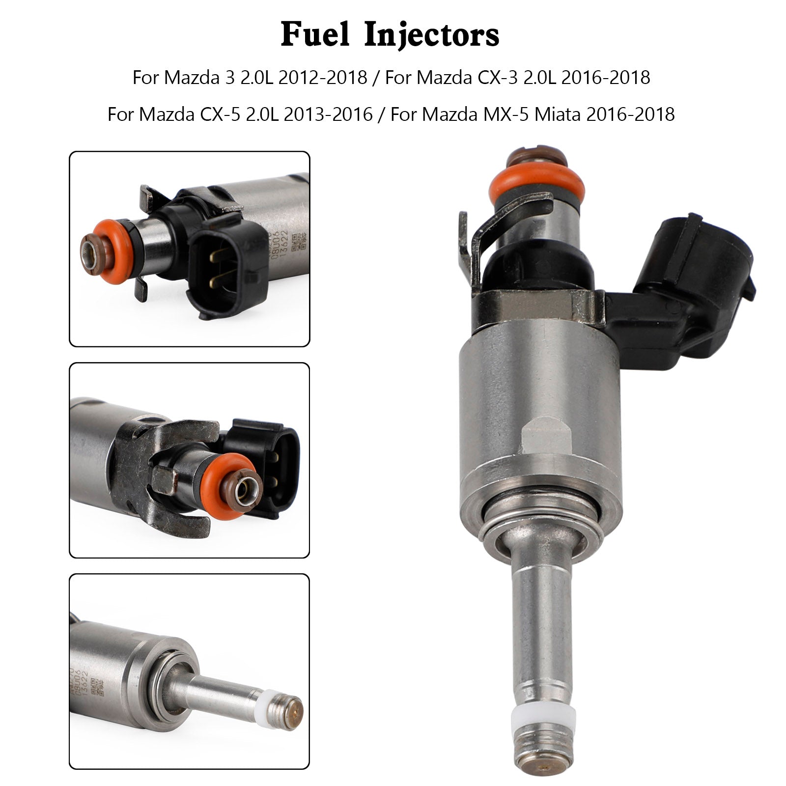 Injecteur de carburant PE01-13-250C adapté à Mazda 3 CX-3 CX-5 2.0 2012-18 PE01-13250B, 1 pièce