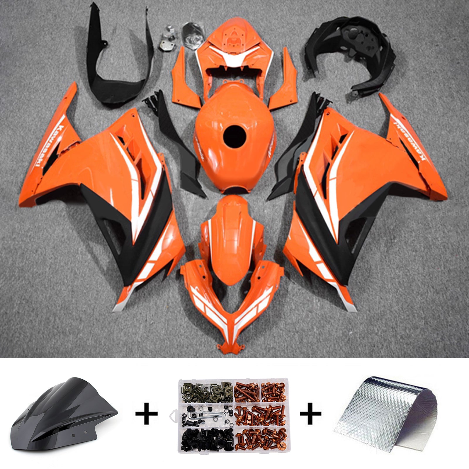 Injection Fairing Kit Bodywork Plastic ABS fit For Kawasaki EX300 Ninja300 2013-2024
