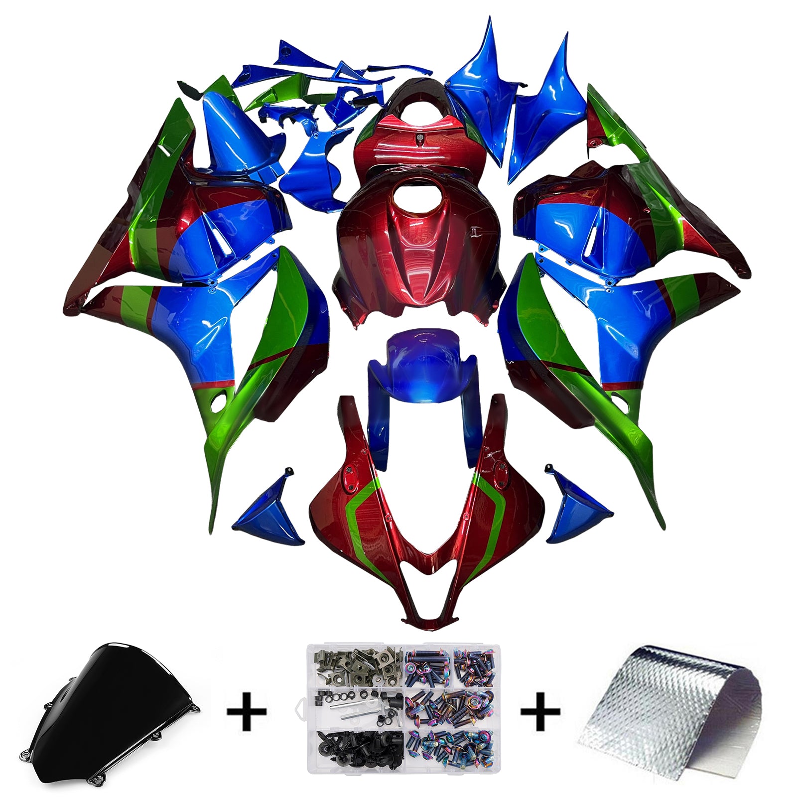Injektionsmässa Kit Bodywork Plastic ABS för Honda CBR600RR 2009-2012 F5