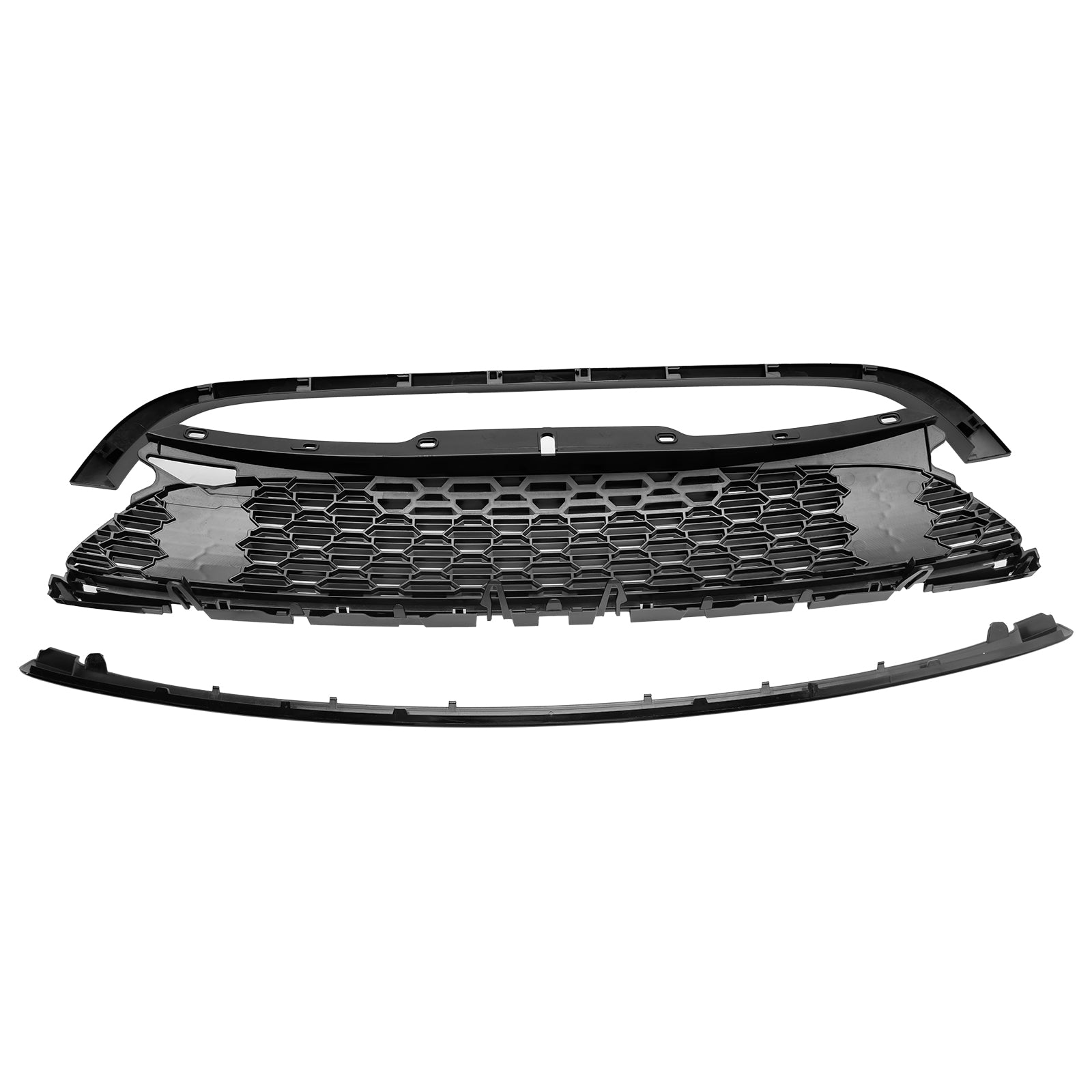 2007-2013 MINI R56 Cooper S & JCW 3-dørs Hatchback 3 STK Glans svart frontgrill