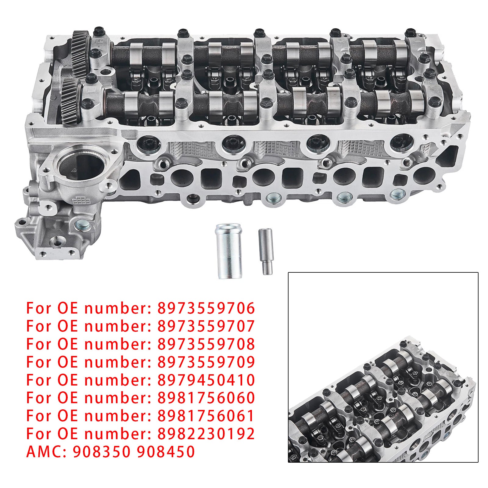 01.2007-06.2012 ISUZU RODEO I (TFR, TFS) 3.0 DiTD 4x4 (TFS85_) Complete Assembled Cylinder Head 4JJ1-TC 4JK1-TC