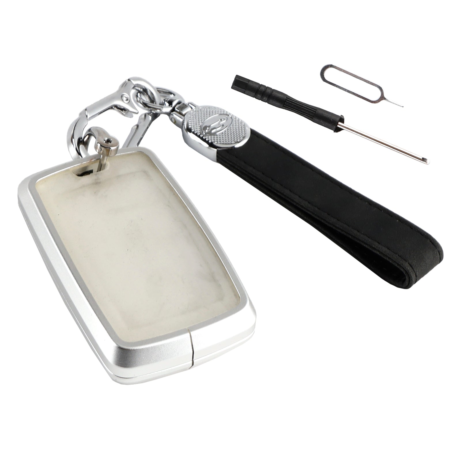 Alliage en aluminium TPU Soft Film Car Key Black Case Black Caxe pour Land Rover