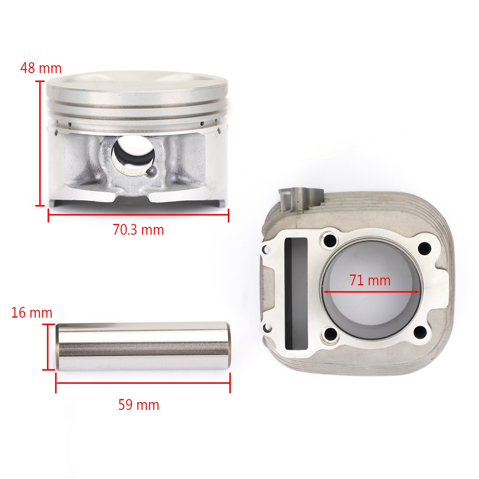 Kit de joint de Piston de cylindre pour Honda YFM 225 250 Moto-4 1986-1991, Kit d'extrémité supérieure