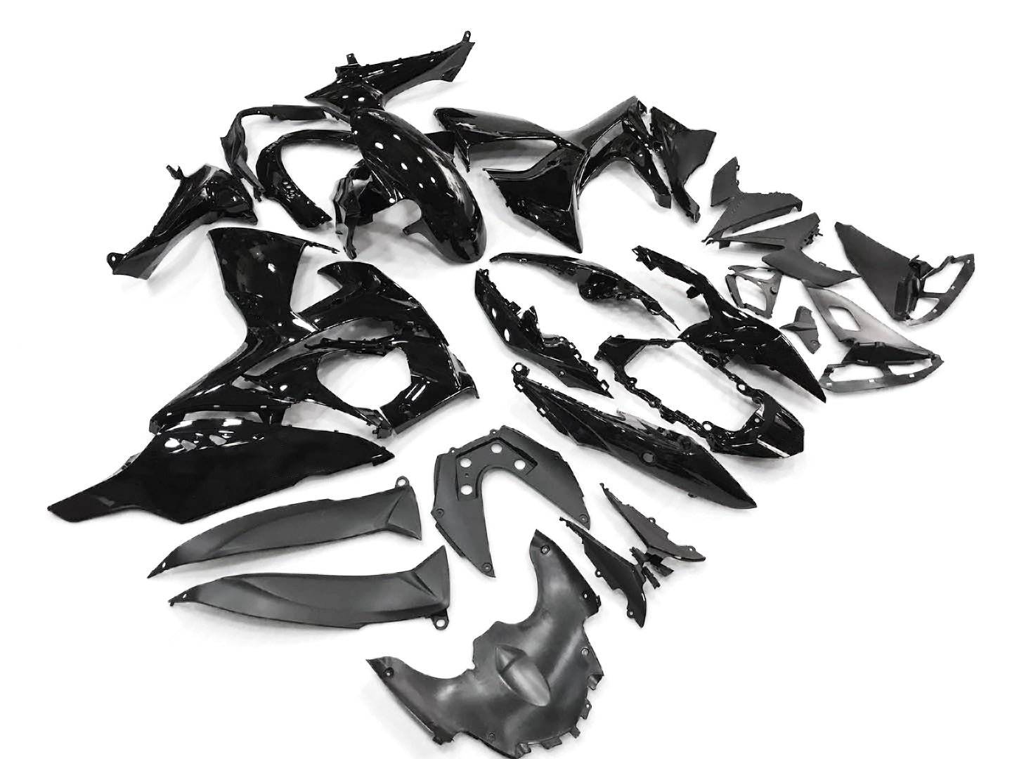 2009-2016 GSXR1000 Black Bodywork Fairing ABS Injection Molded Plastics Set Generic