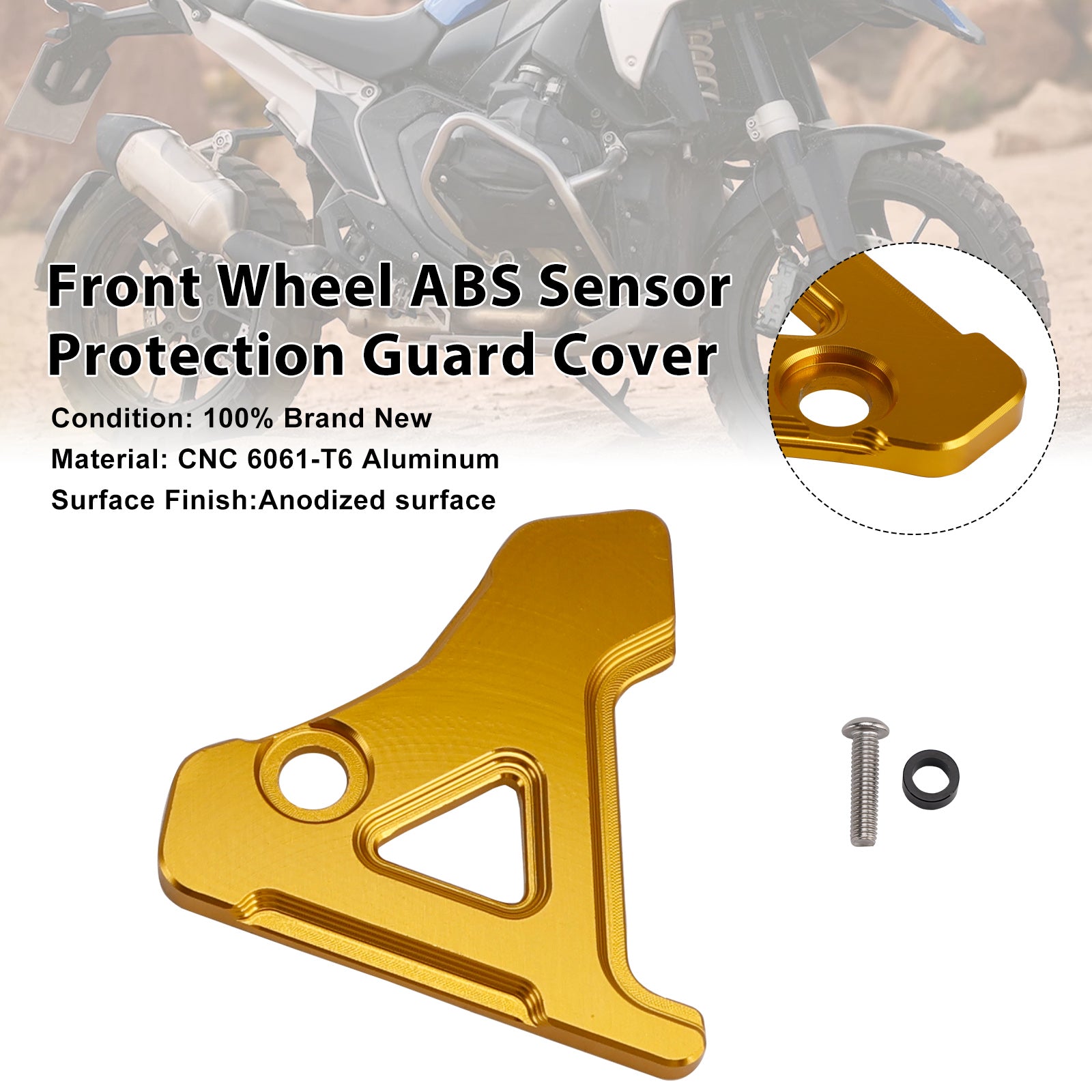 Garde de Protection de capteur ABS de roue avant pour BMW R1300GS/ADV 23-25