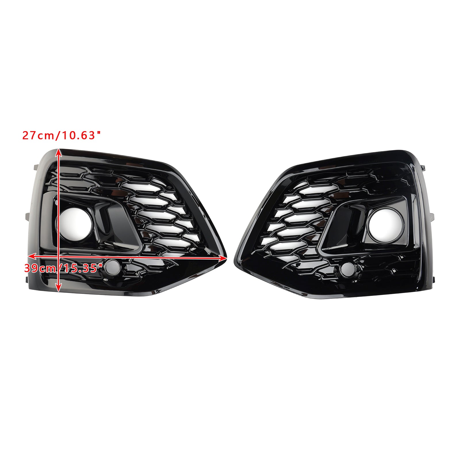 2021-2025 Audi Q5 SQ5 S-Line RSQ5 Style Front Fog Lampe Couverture Black
