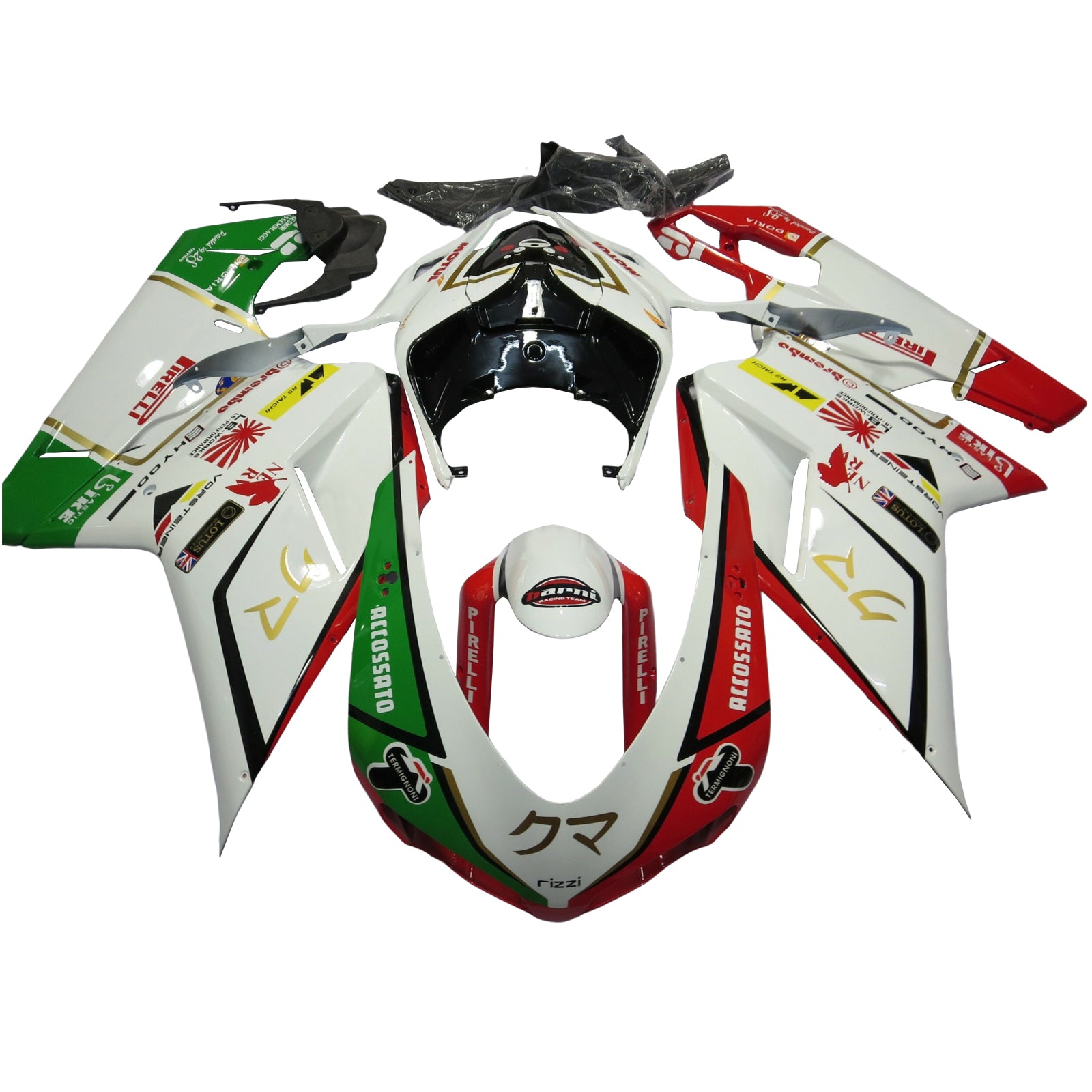 2007-2011 Ducati 1098 1198 848 Fairing Kit Bodywork ABS