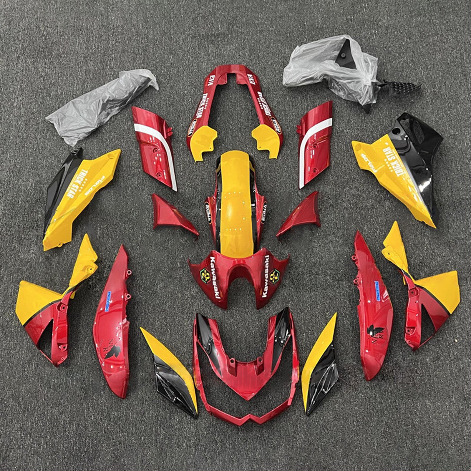 Kit carena iniezione carrozzeria in plastica ABS adatta per Kawasaki Z1000 2010-2013