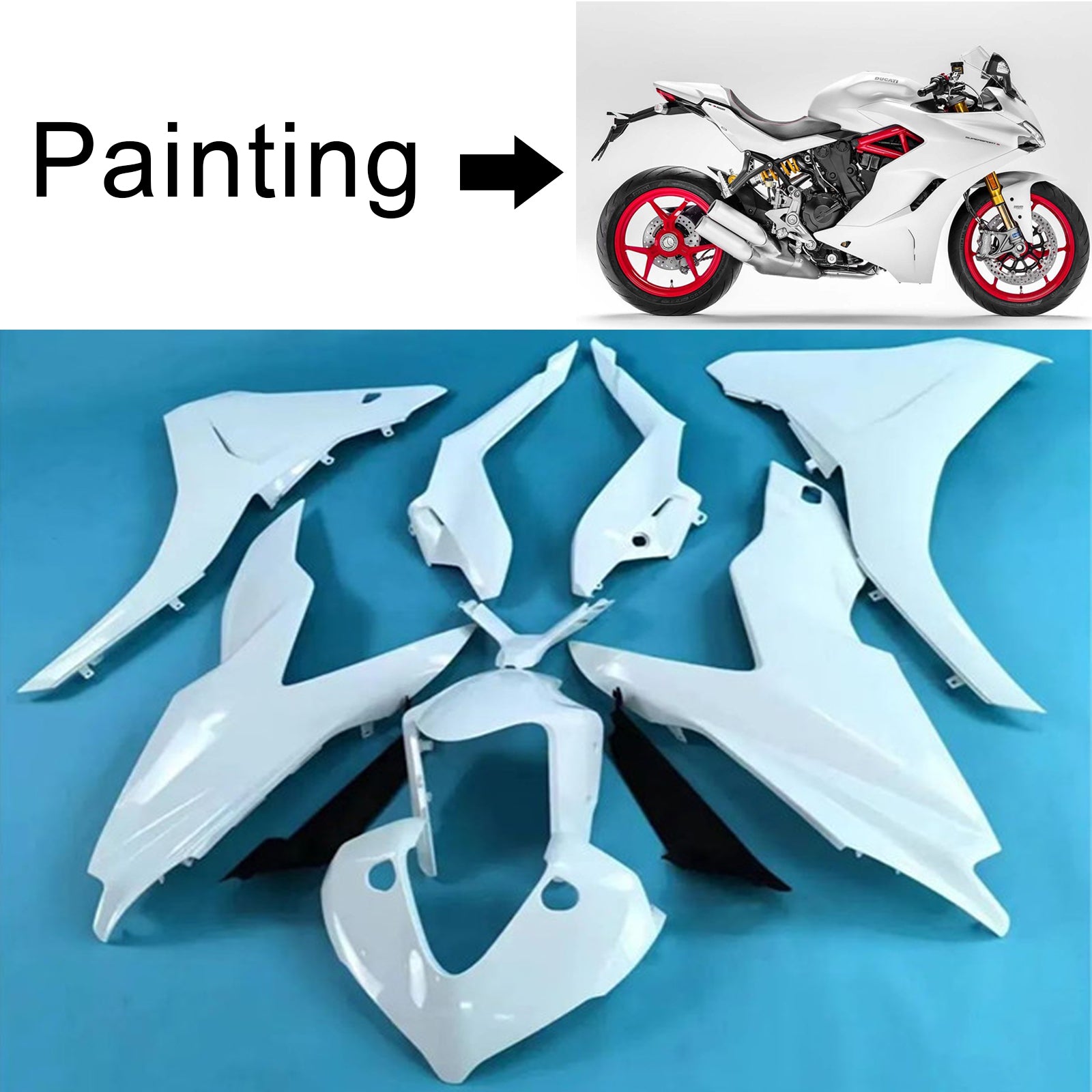 2017-2020 Ducati Supersport 939 939S Injection Fairing Kit Bodywork