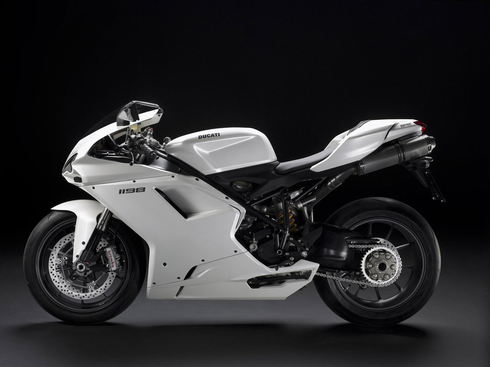 2007-2012 Ducati 1098/1198/848 witte carrosseriekuip ABS spuitgietmatrijs 13 # algemeen