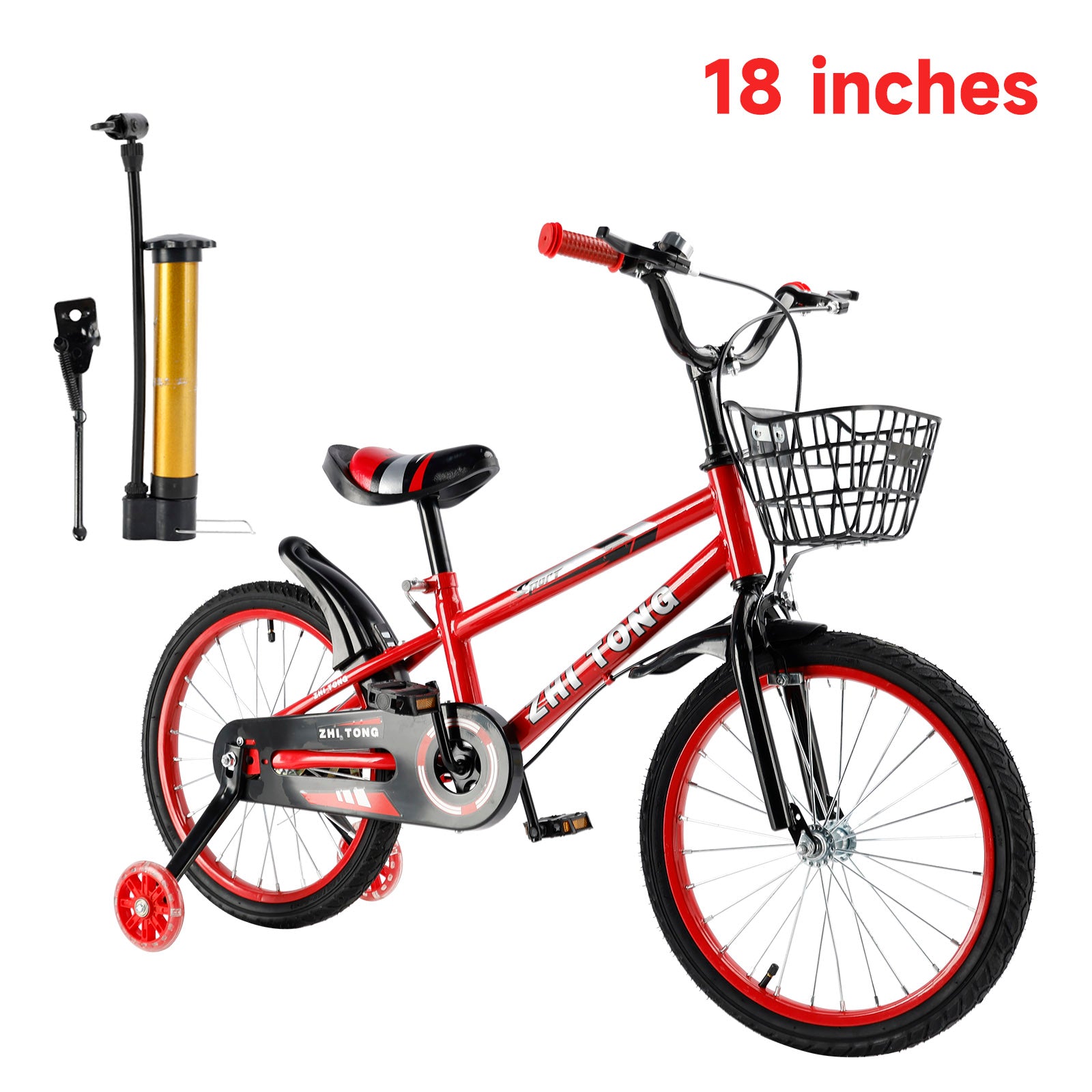 18 inches Kid's Bike Child Bicycle Boys and Girls with auxiliary wheels