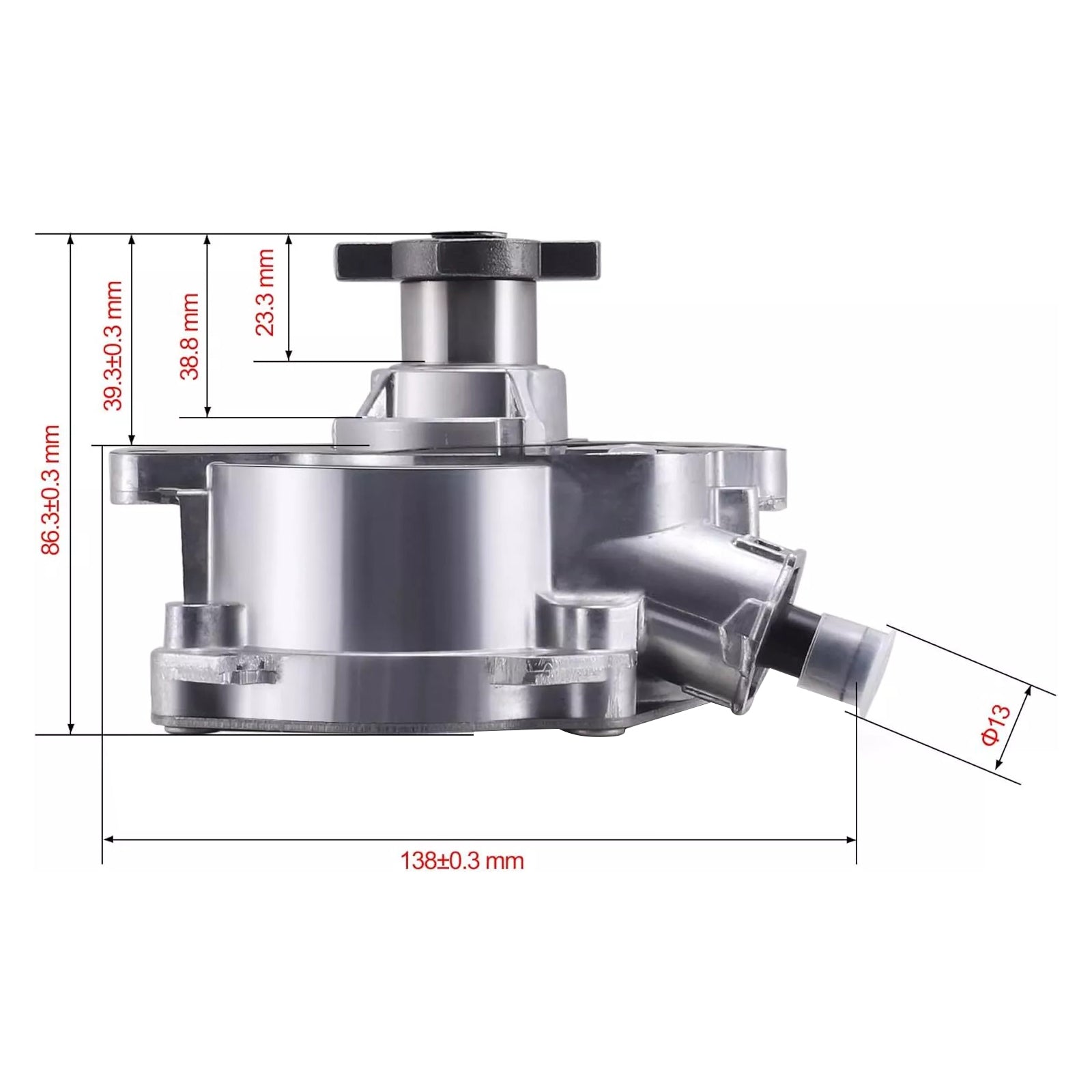 2012-2013 Audi TT RS 2.5L 5 cylinder M/T Quattro Base Coupe with Manual Transmission Vacuum Pump 07K145100H 904-817