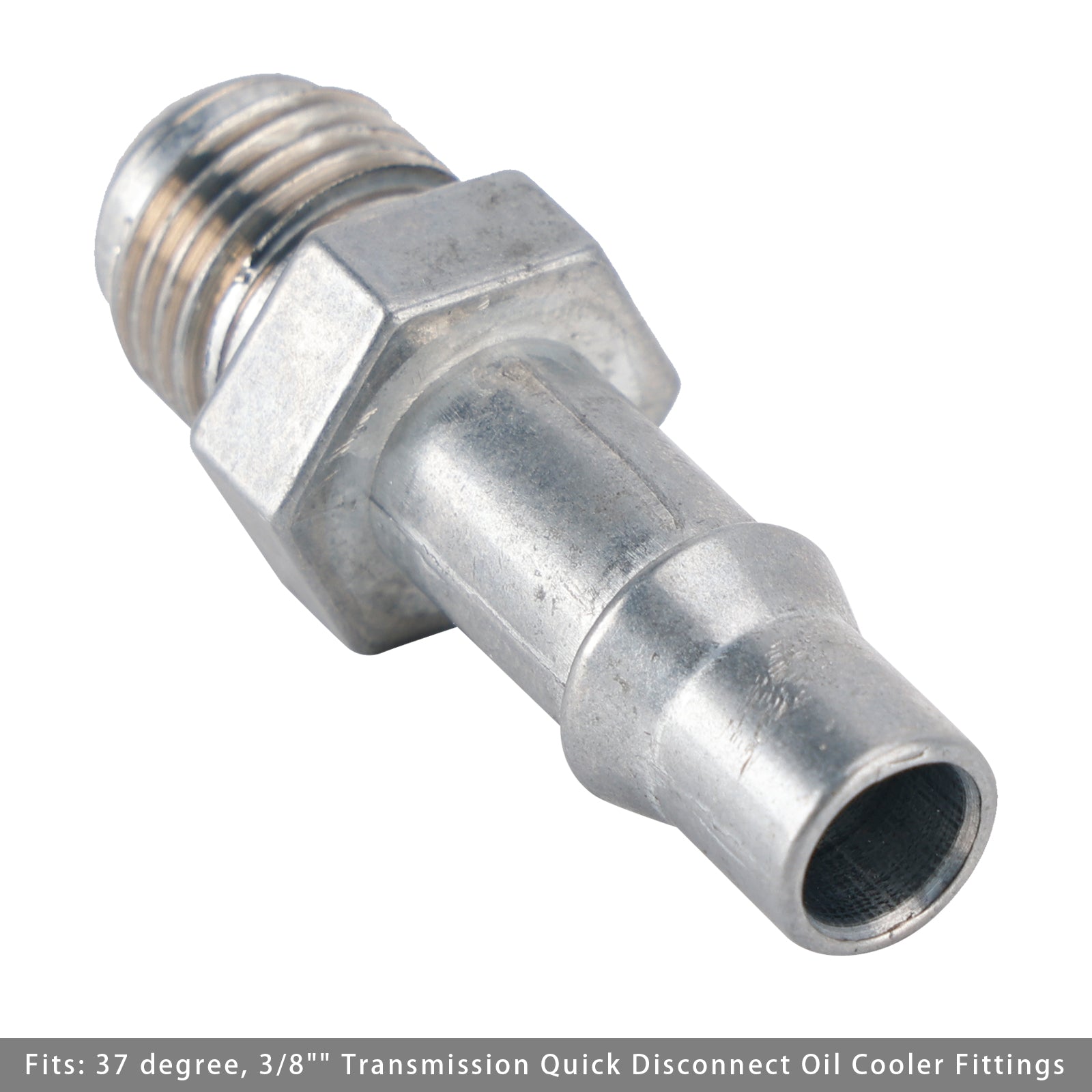 6AN Mannelijke Flare naar 3/8" (.375") Snelkoppelingsadapter voor transmissiekoeler