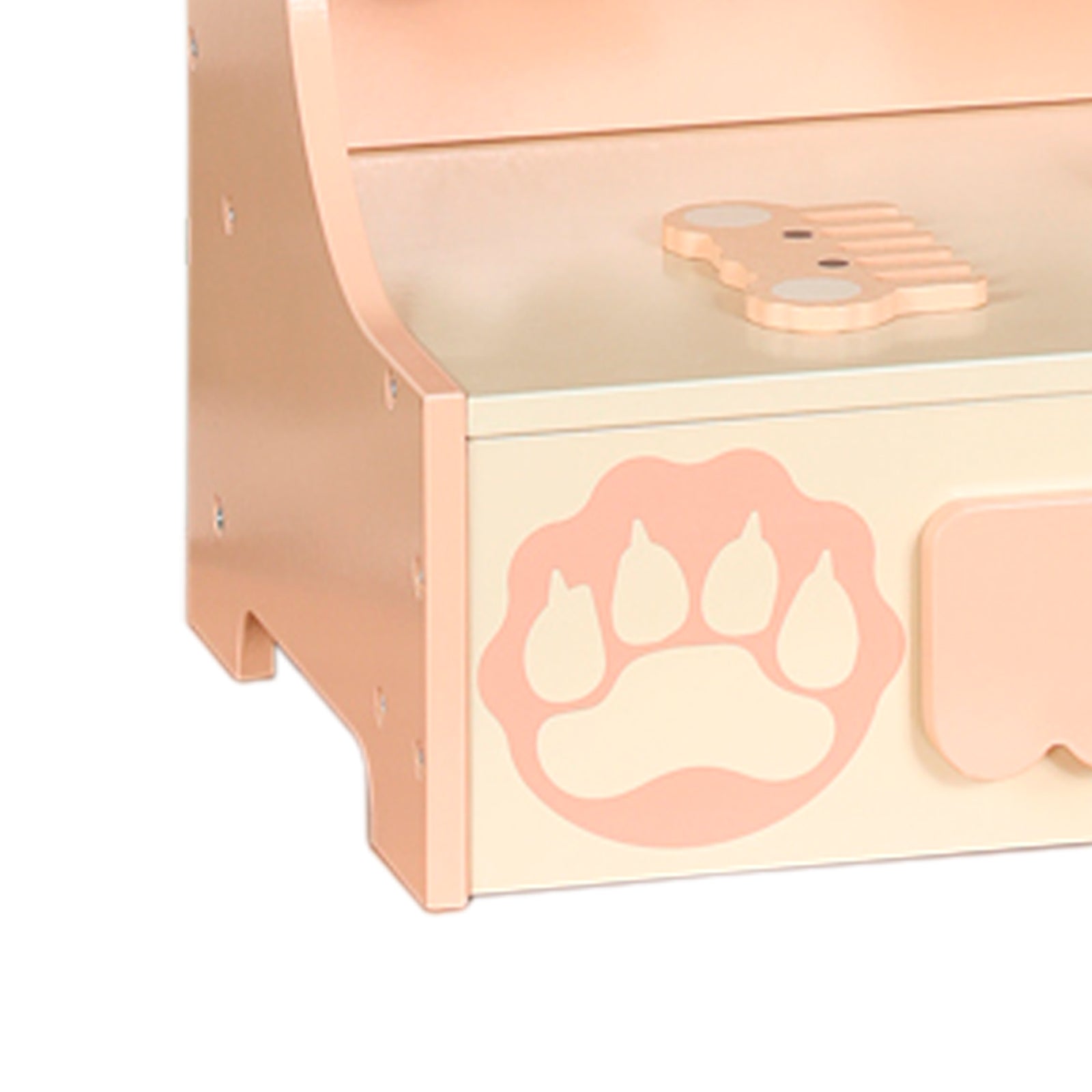 Vanité de princesse pour enfants de 3 ans et plus, bureau de jeu de simulation avec 8 accessoires de maquillage, ensemble de vanité pour enfants avec tiroir de rangement, table de maquillage pour petites filles avec miroir