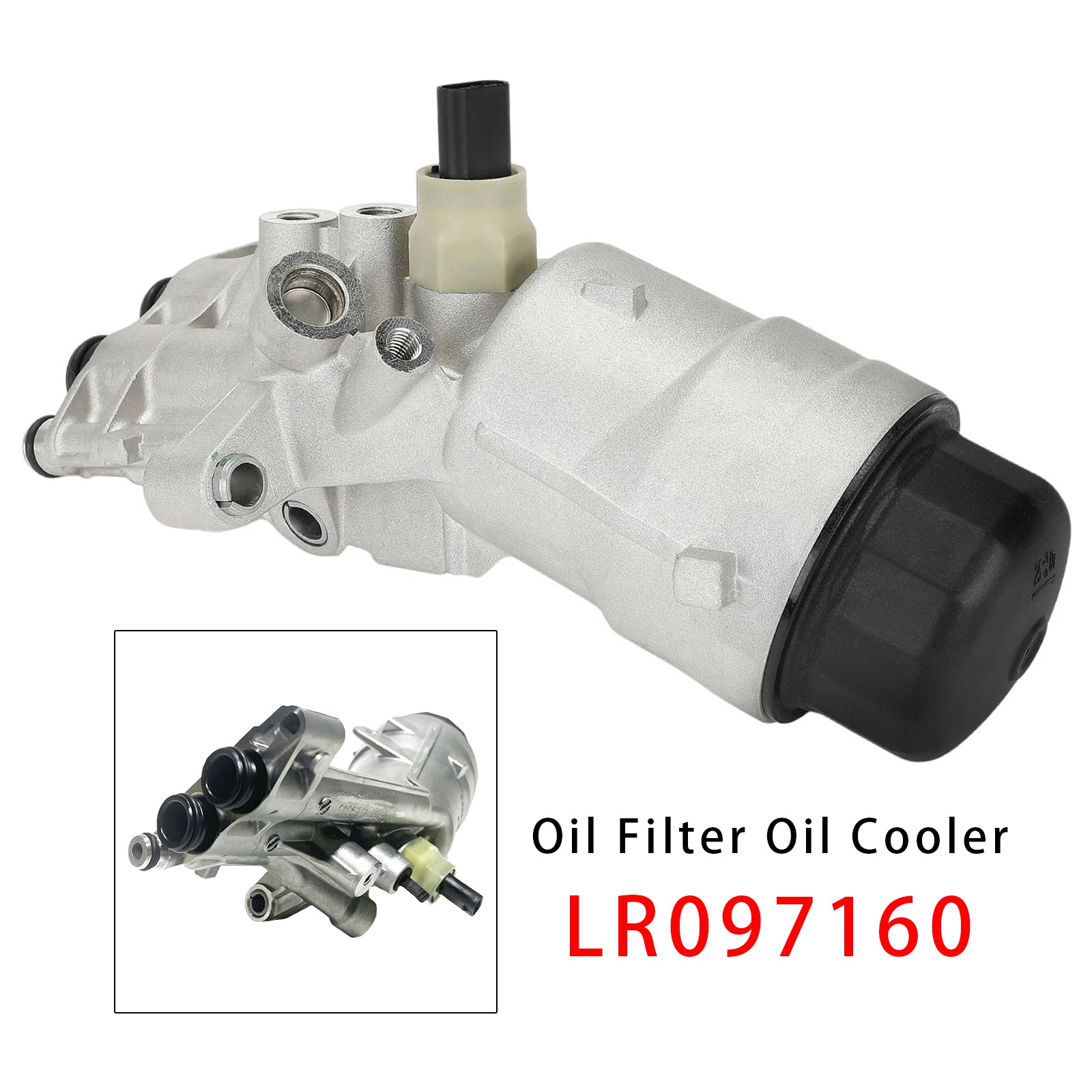Engine Oil Filter Oil Cooler LR097160 For Land Rover Discovery 5 L462 2.0L 2016+