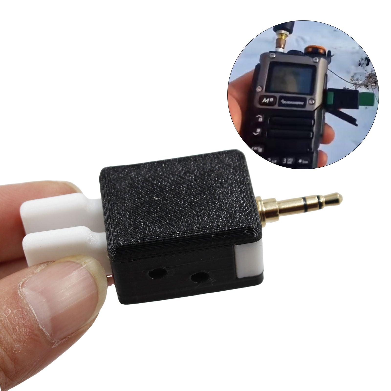 For Quansheng K5/K6 Walkie Talkie CW Electric Key Double Paddle Automatic Key
